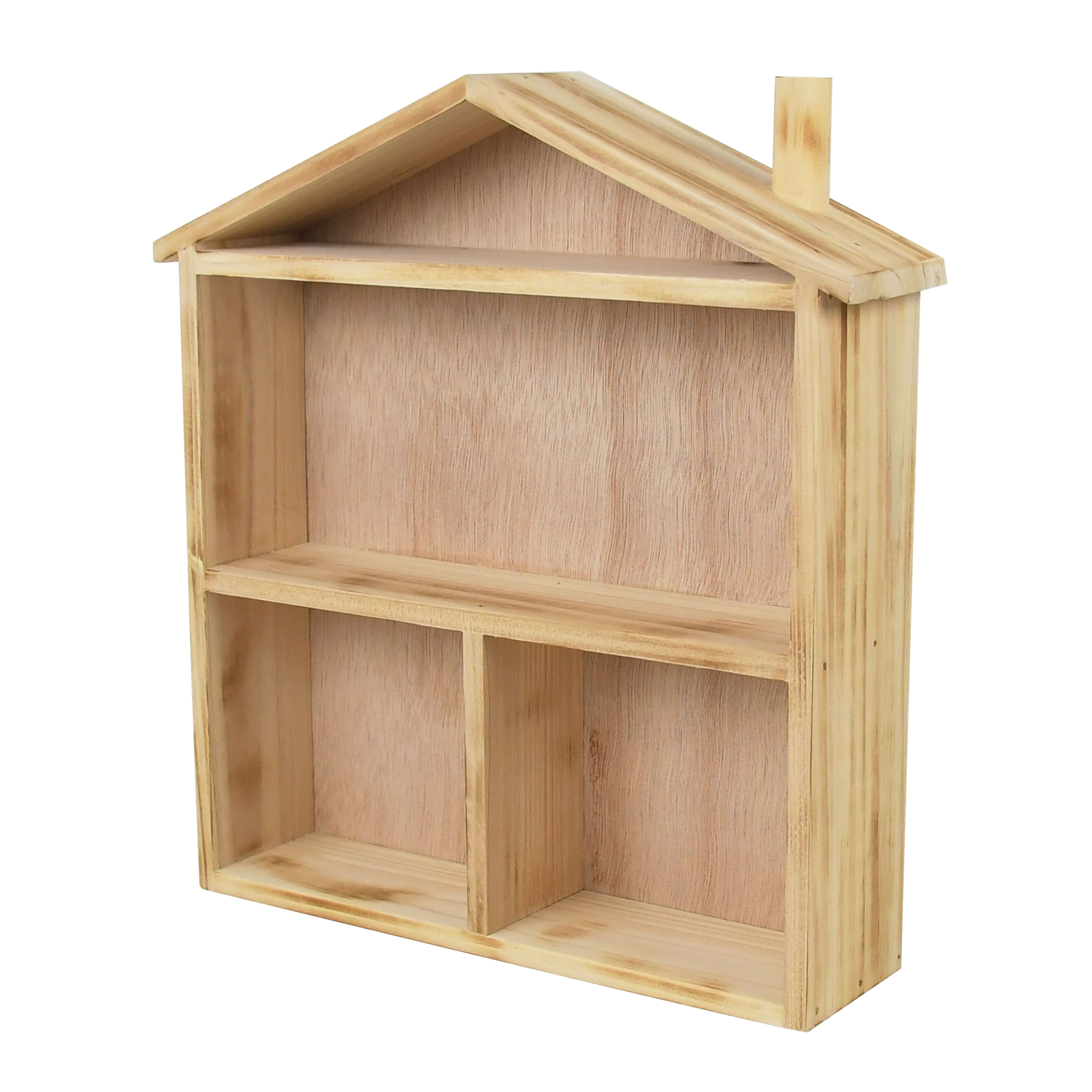 12.75&#x22; Natural Wood House Tabletop Cubby by Ashland&#xAE;