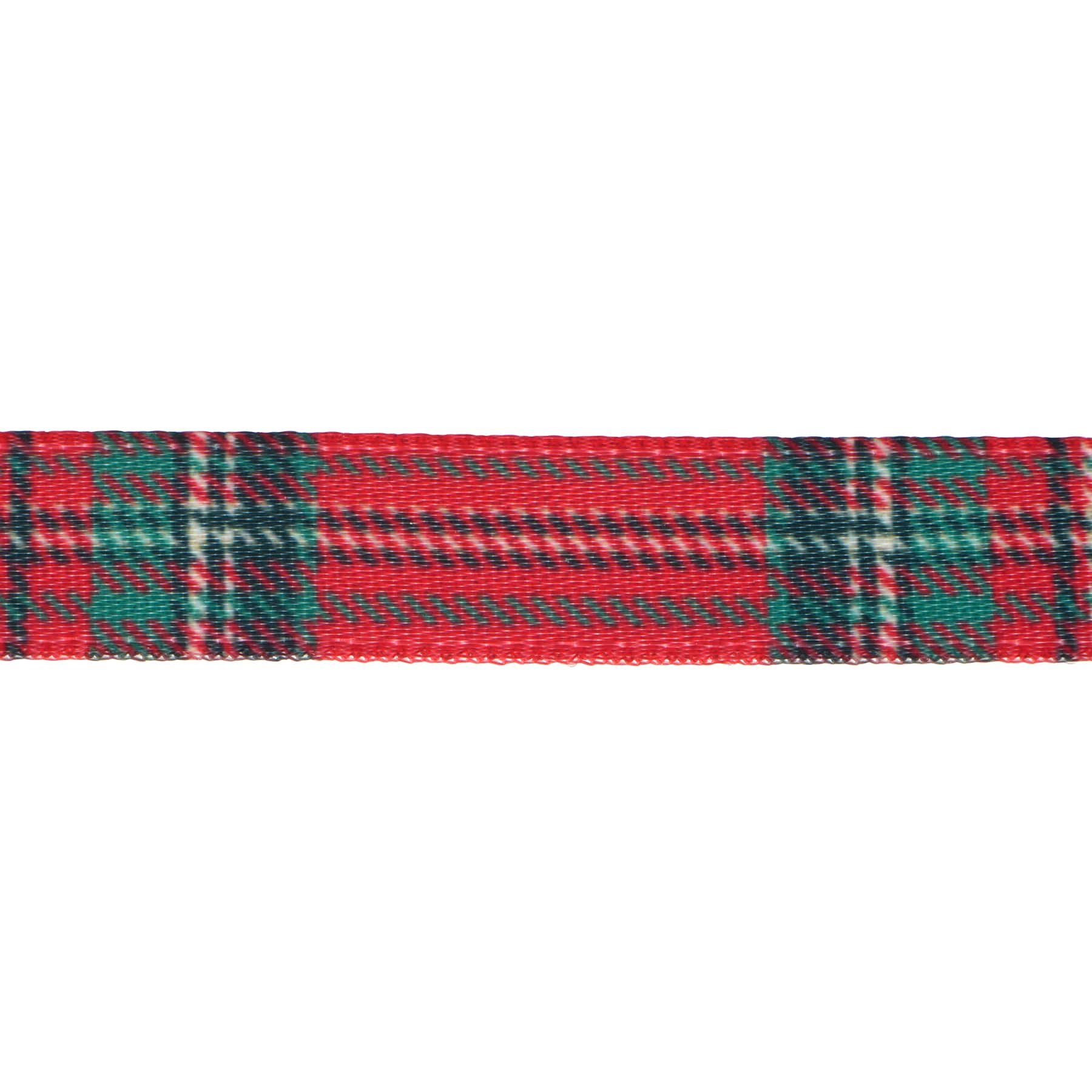 3/8&#x22; x 12ft. Red Tartan Ribbon by Celebrate It&#xAE; Christmas