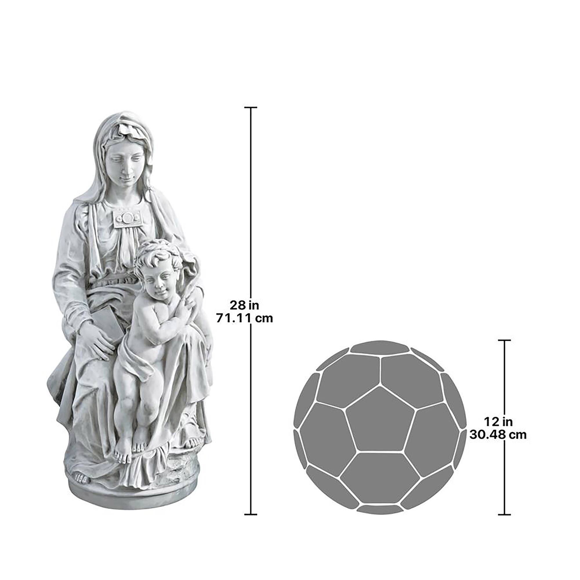 Design Toscano 28" Madonna of Bruges 1504 Statue