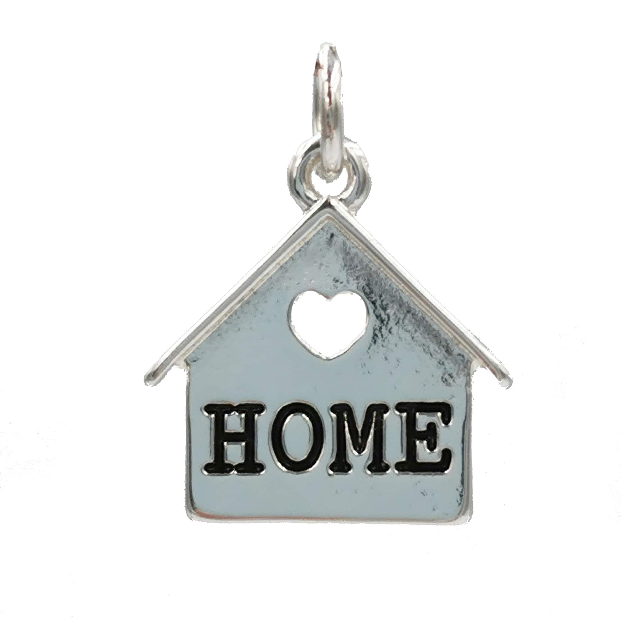 Charmalong™ Antique Silver Plated Home Charm by Bead Landing™