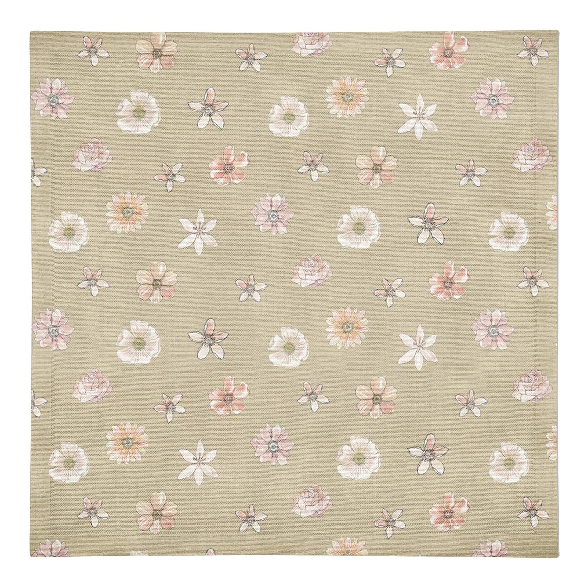 Florals Cotton Twill Napkin