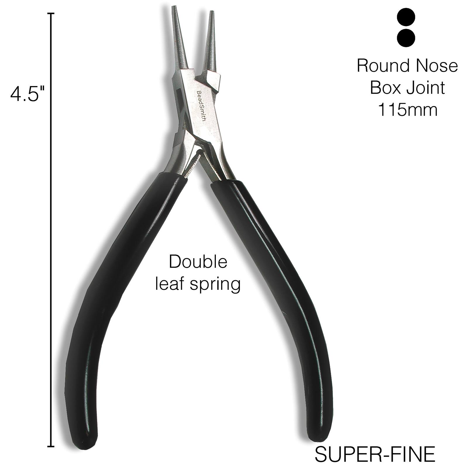 The Beadsmith® 4.5" Super-Fine Round Nose Pliers