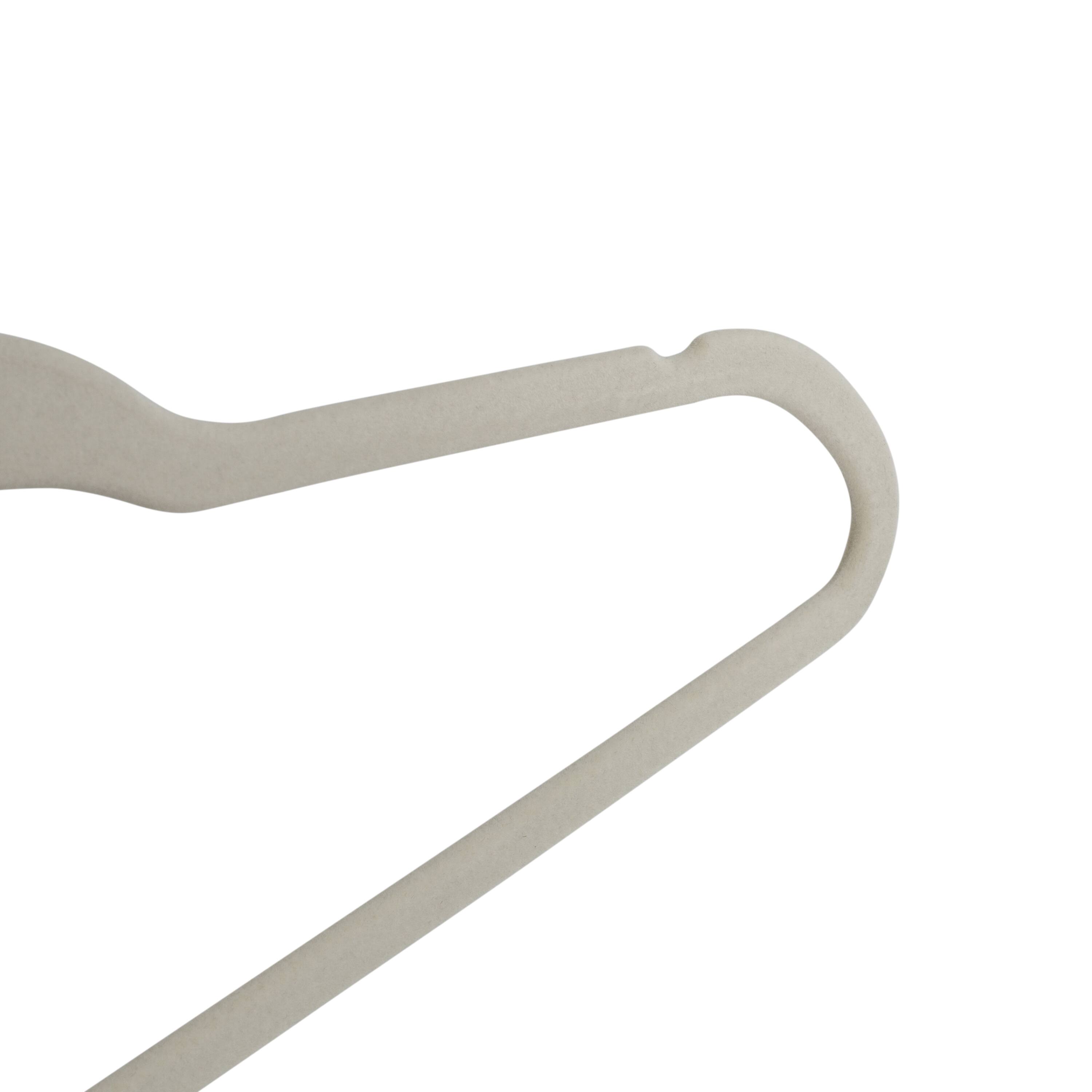 Honey Can Do Warm Gray Slim-Profile Non-Slip Velvet Hangers, 35ct.