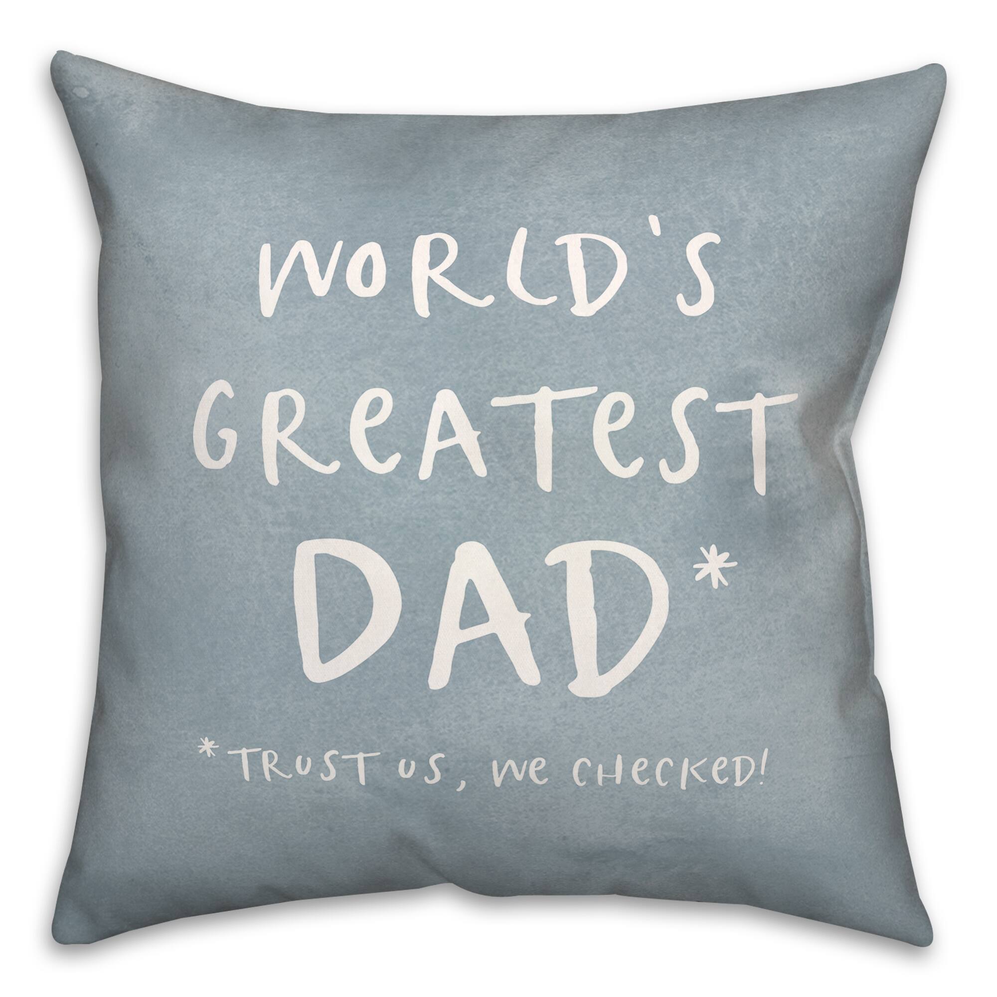 World’s Greatest Dad Throw Pillow