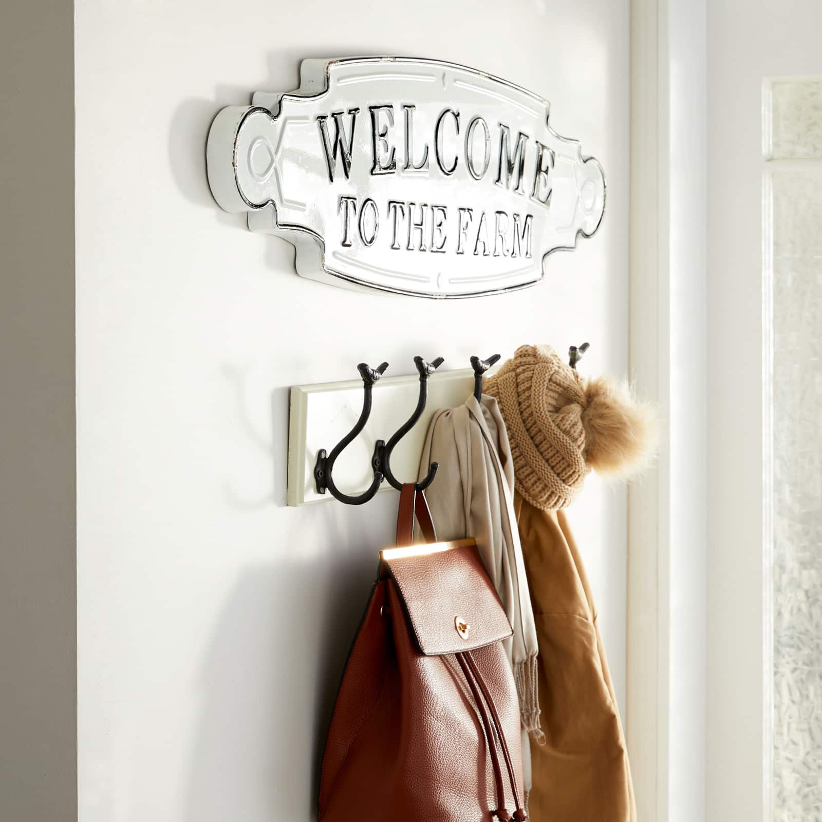 Black & White Welcome to the Farm Wall Sign