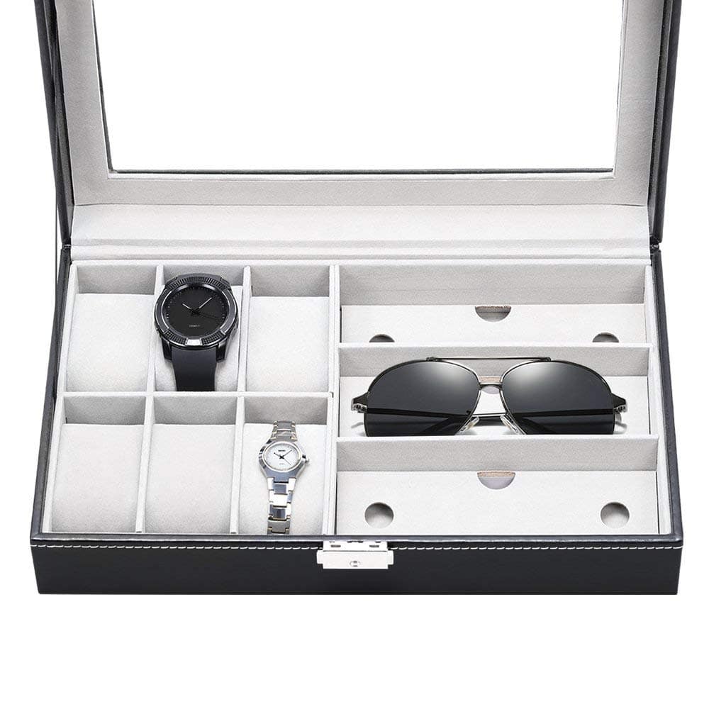 Midnight Black Dark Jewelry Watch Box