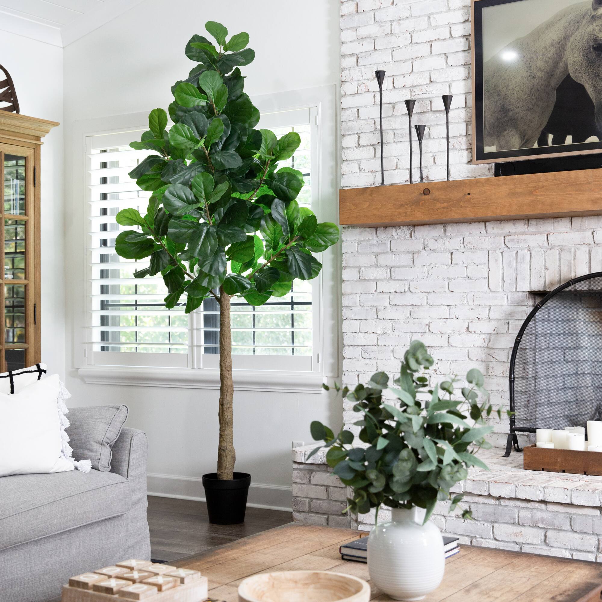 9ft. Artificial Fiddle Leaf Fig Tree