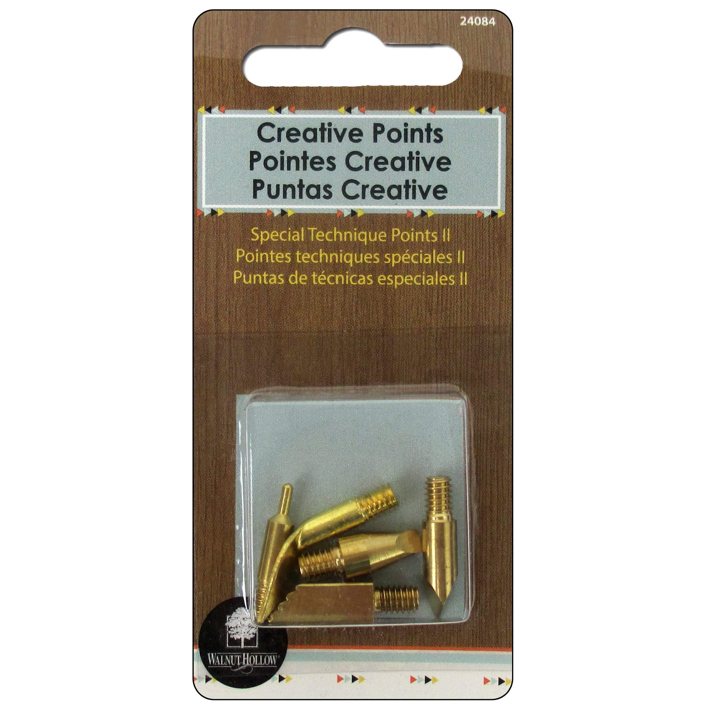 Walnut Hollow Point Woodburning Technique II 5pc - D615054S - Wood Burning Tools Walnut Hollow Woodburning Points are designed for  sku D615054S