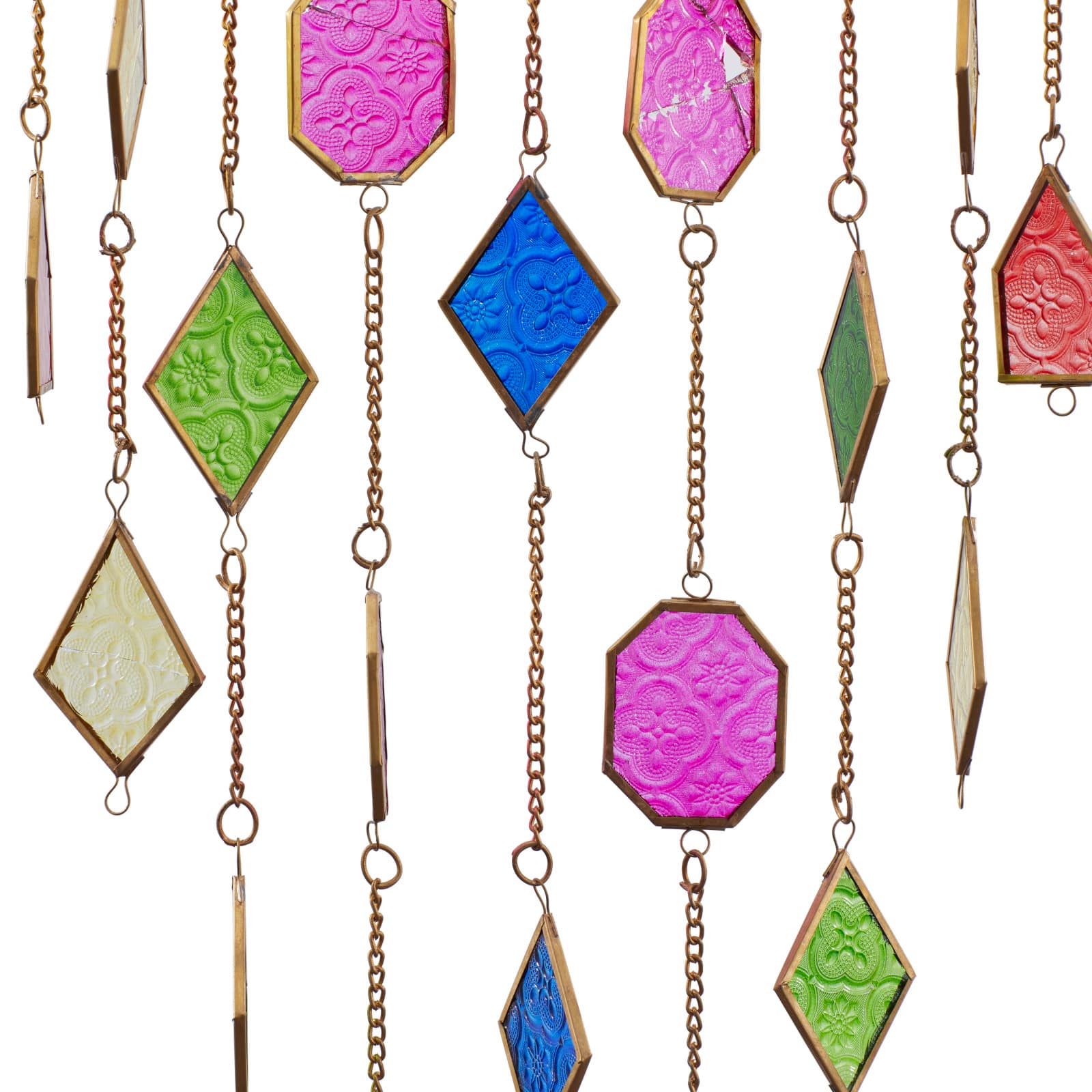 Multi Metal Contemporary Windchime, 49&#x22; x 12&#x22;