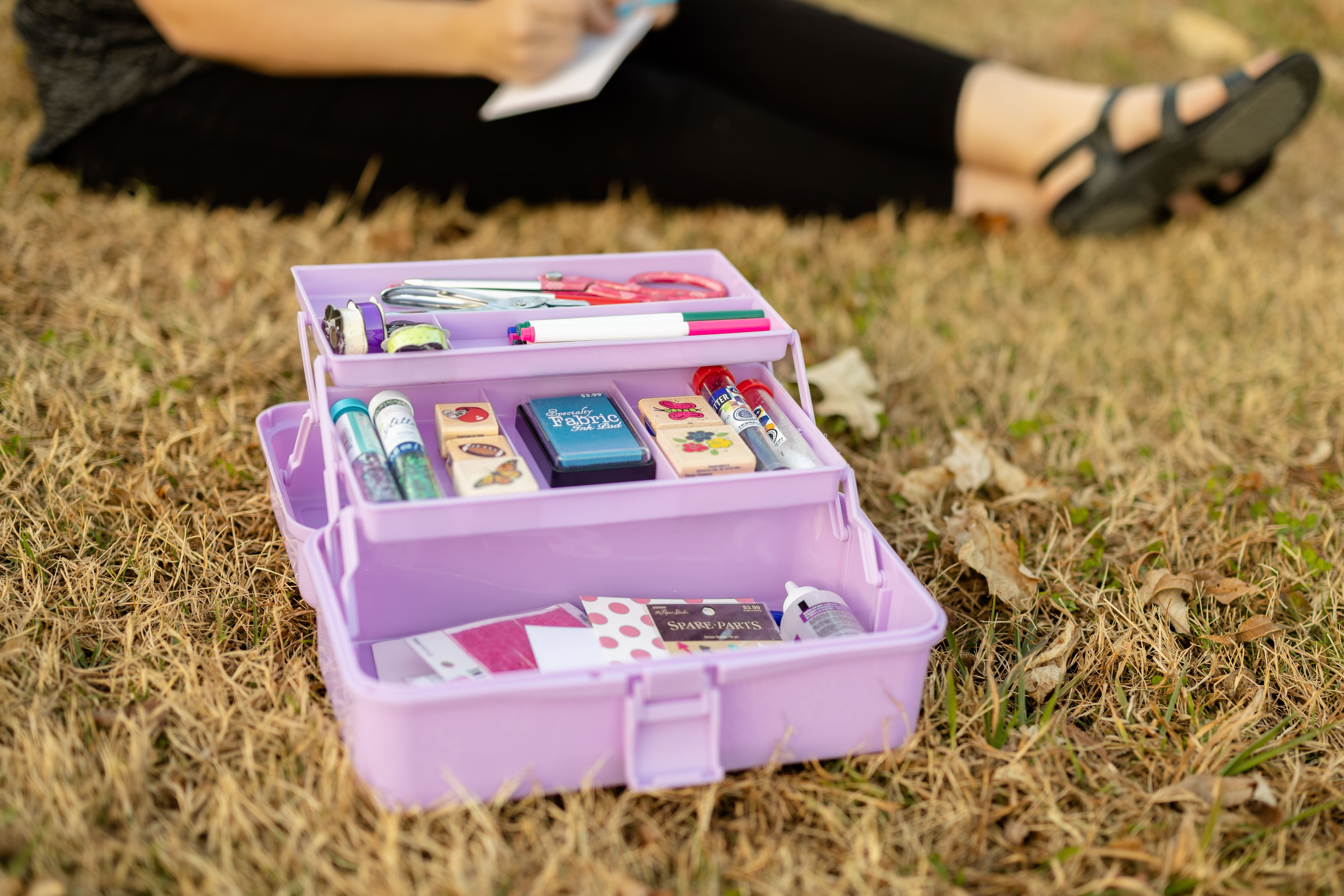 Everything Mary Purple 3-Layer Storage Box