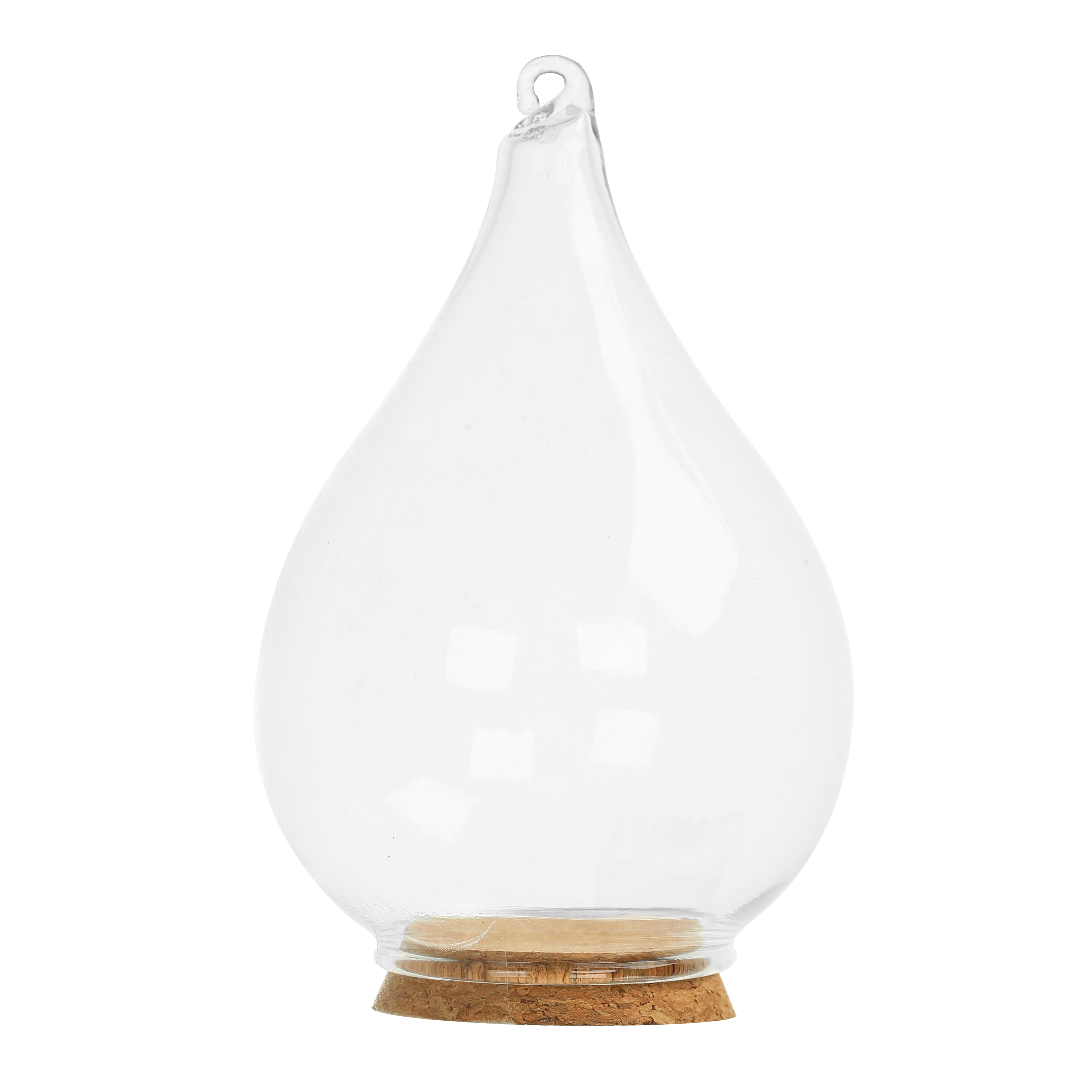 4.75&#x22; DIY Glass Drop with Cork Ornament by Make Market&#xAE;