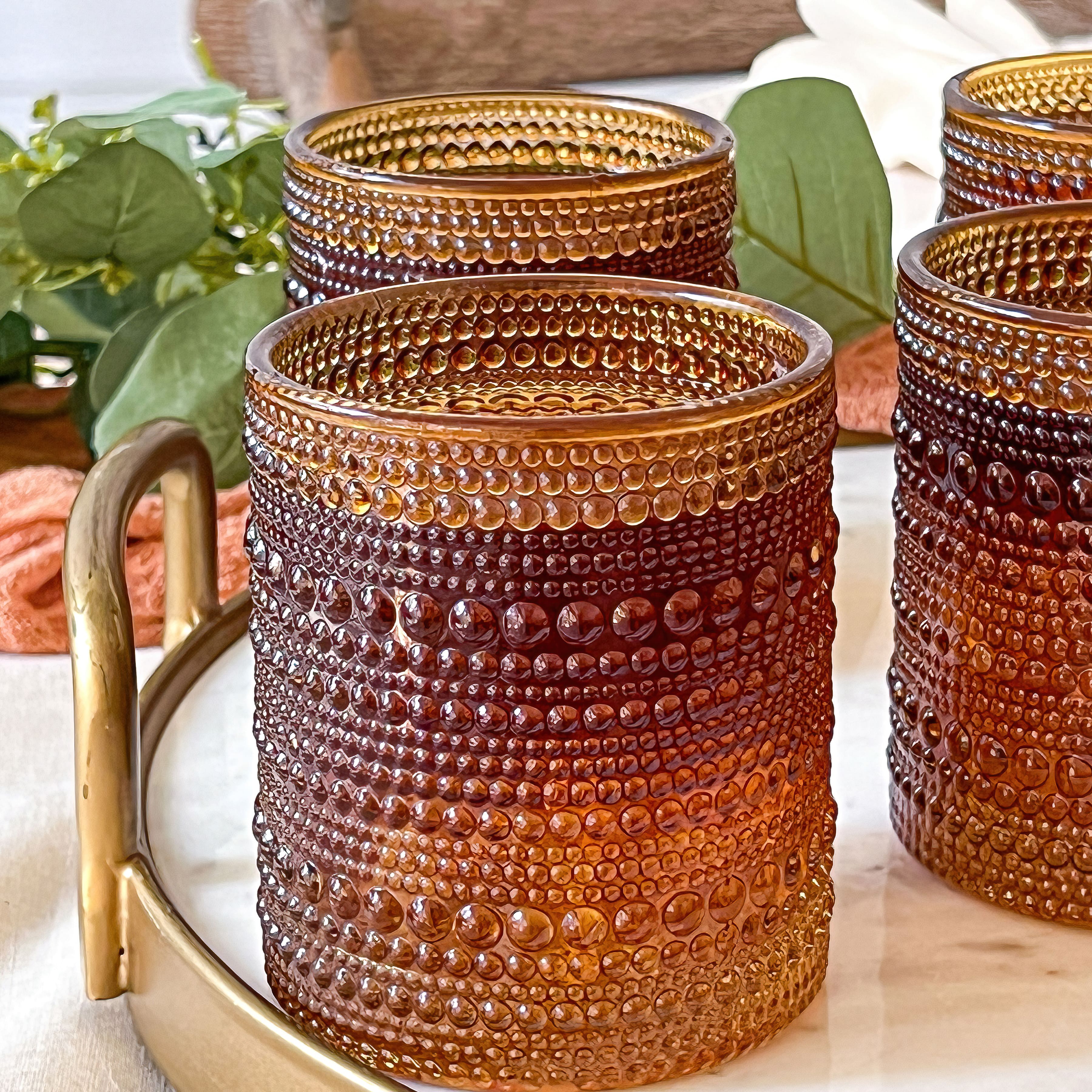 Kate Aspen&#xAE; 10oz. Textured Beaded Glass Set