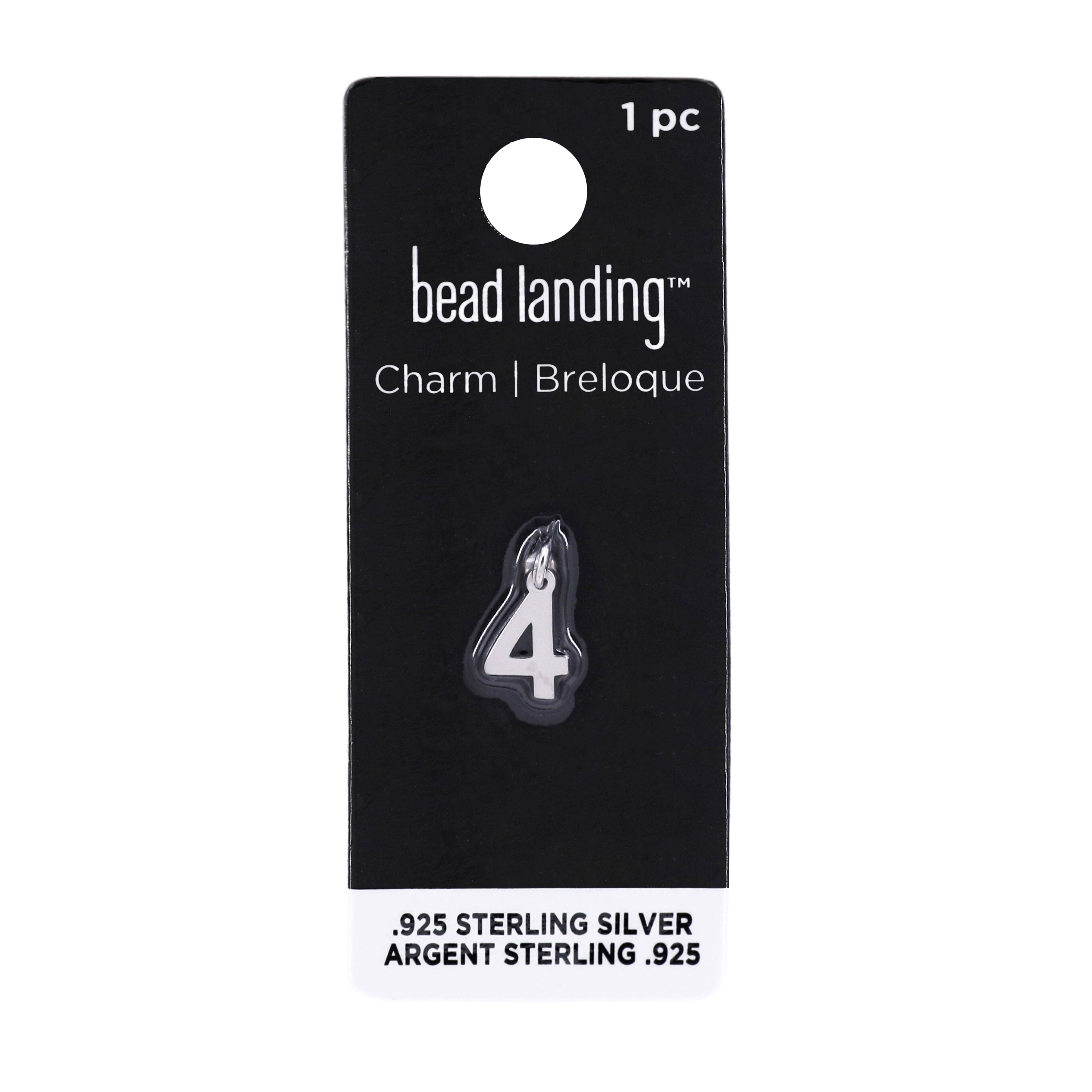 Sterling Silver Number Charm by Bead Landing&#x2122;
