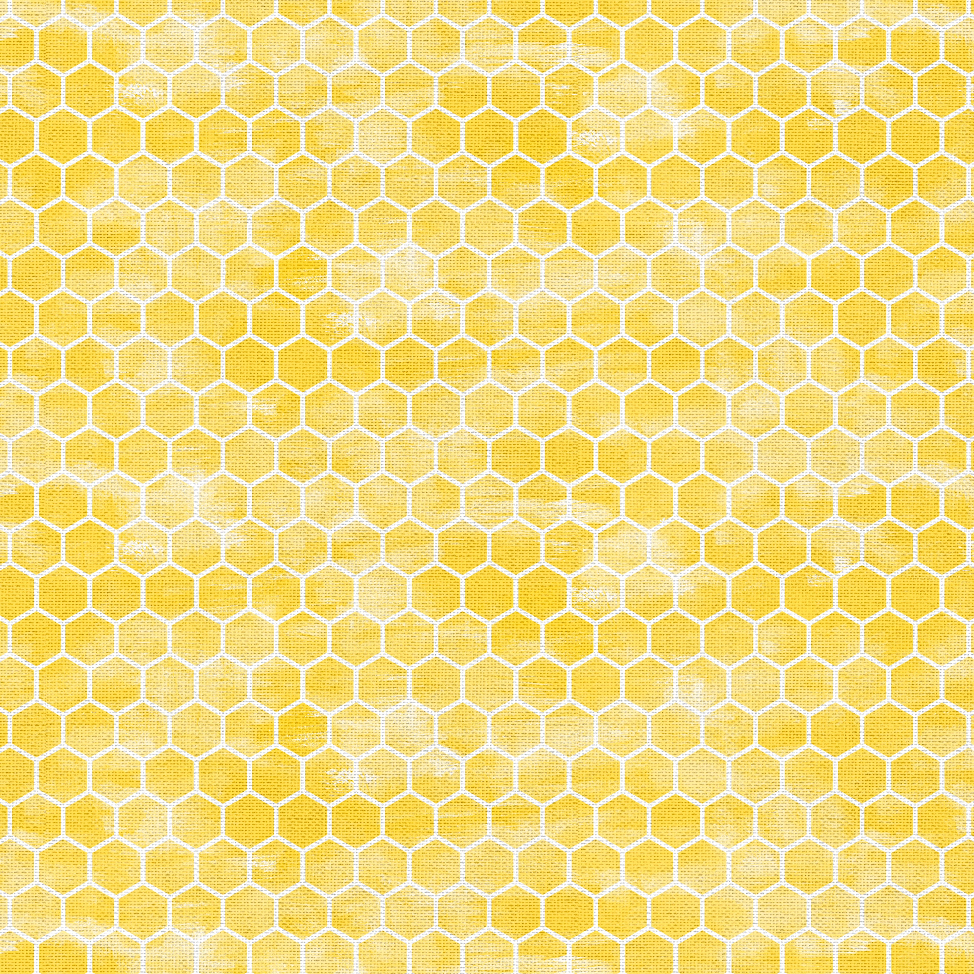 Yellow Honeycomb Cotton Fabric Bundle by Loops & Threads™