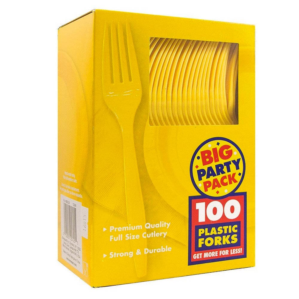 JAM Paper Premium Plastic Forks, 100ct.