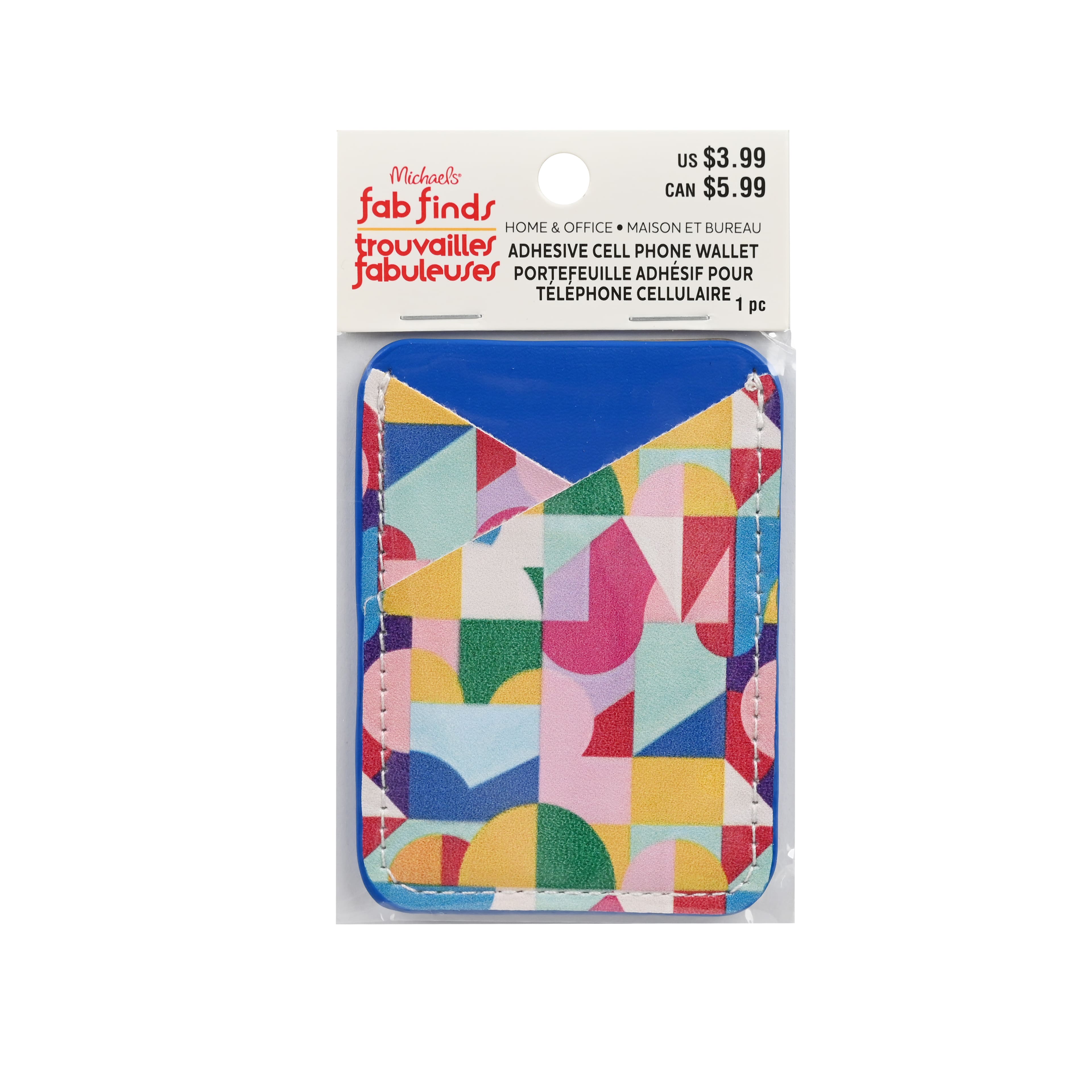 Assorted 2.5&#x22; x 3.5&#x22; Adhesive Cell Phone Wallet, 1pc. by Fab Finds