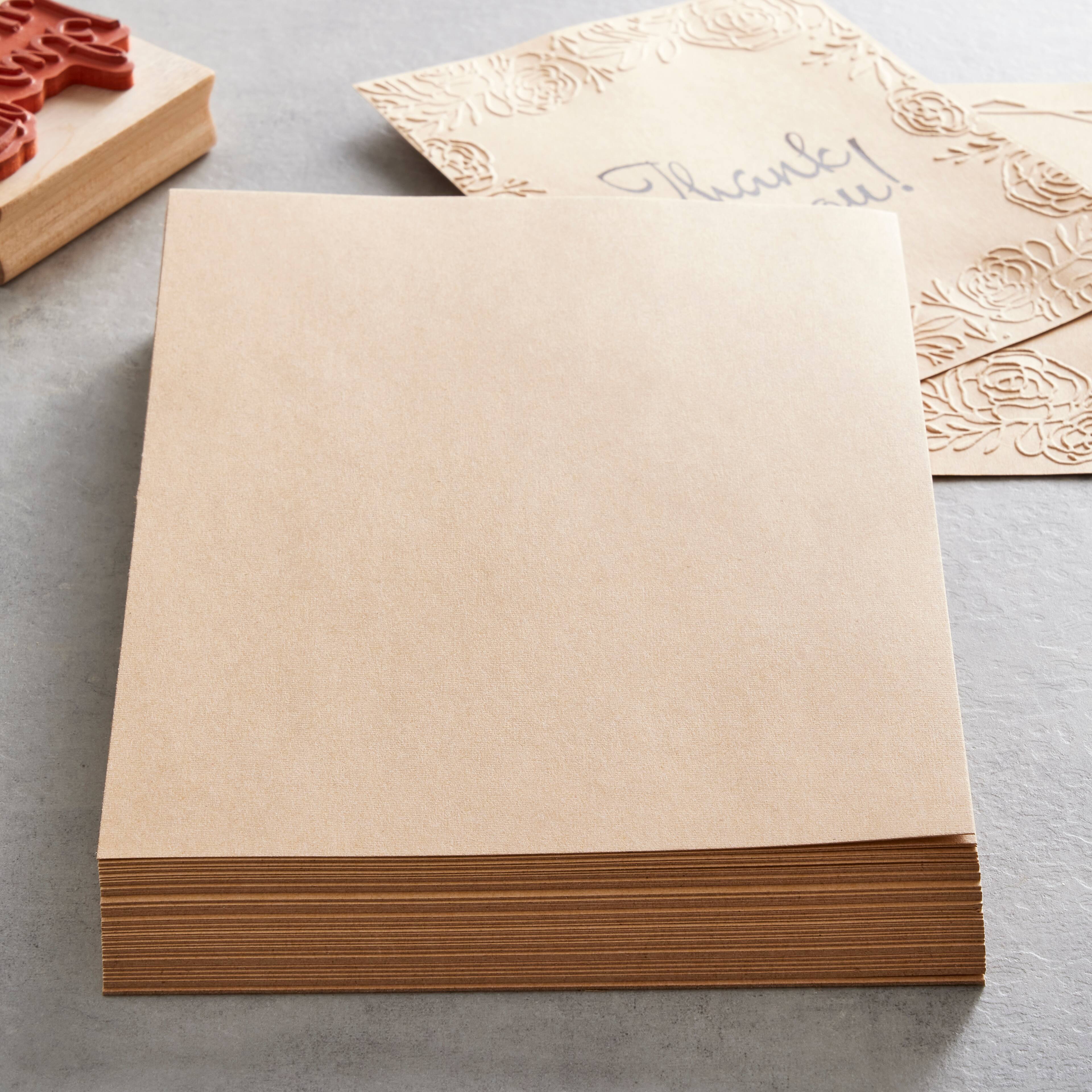 12 Packs: 100 ct. (1200 total) Kraft 5.5&#x22; x 7.5&#x22; Cardstock Paper by Recollections&#x2122;