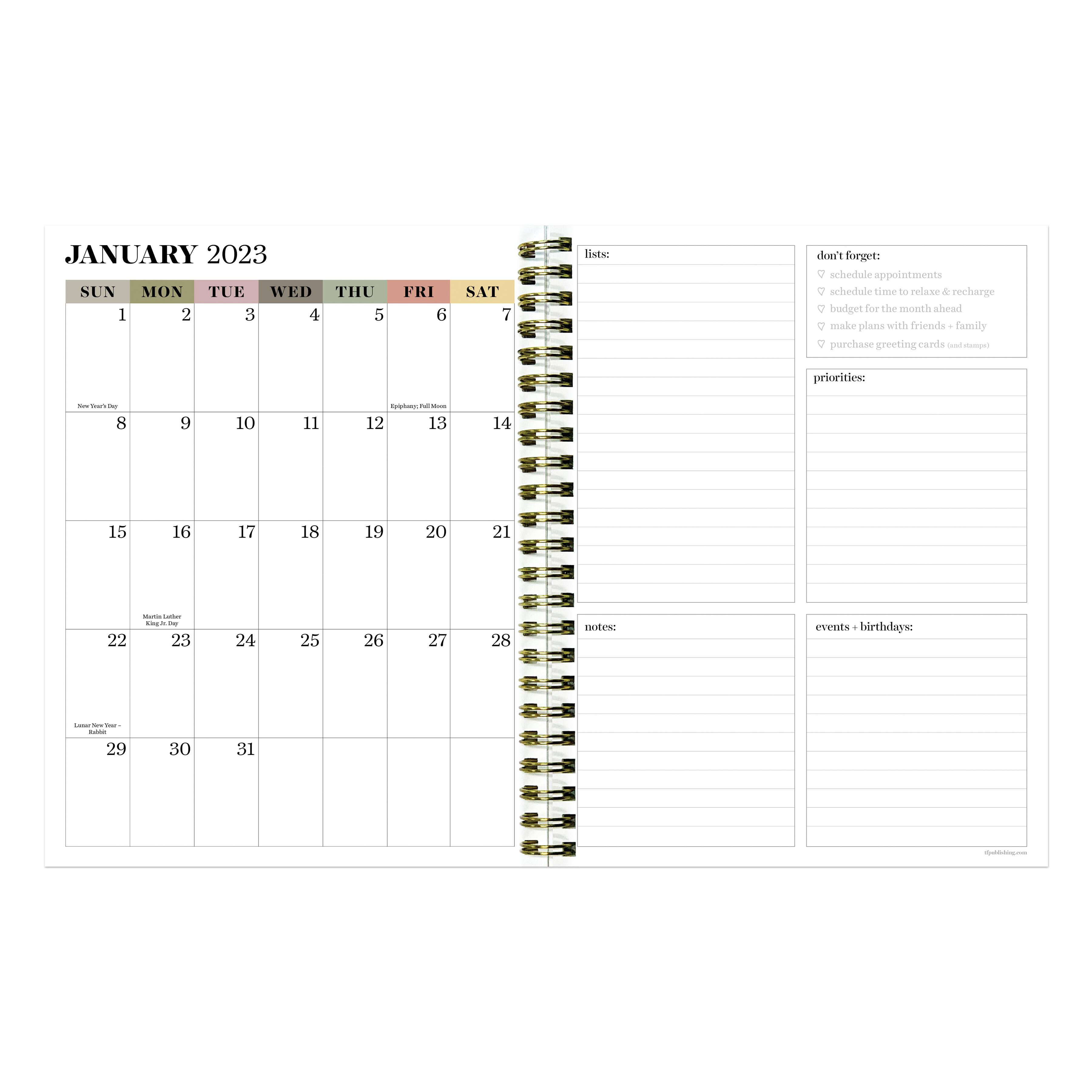 TF Publishing Medium 20222023 Blooms & Leaves Planner Michaels