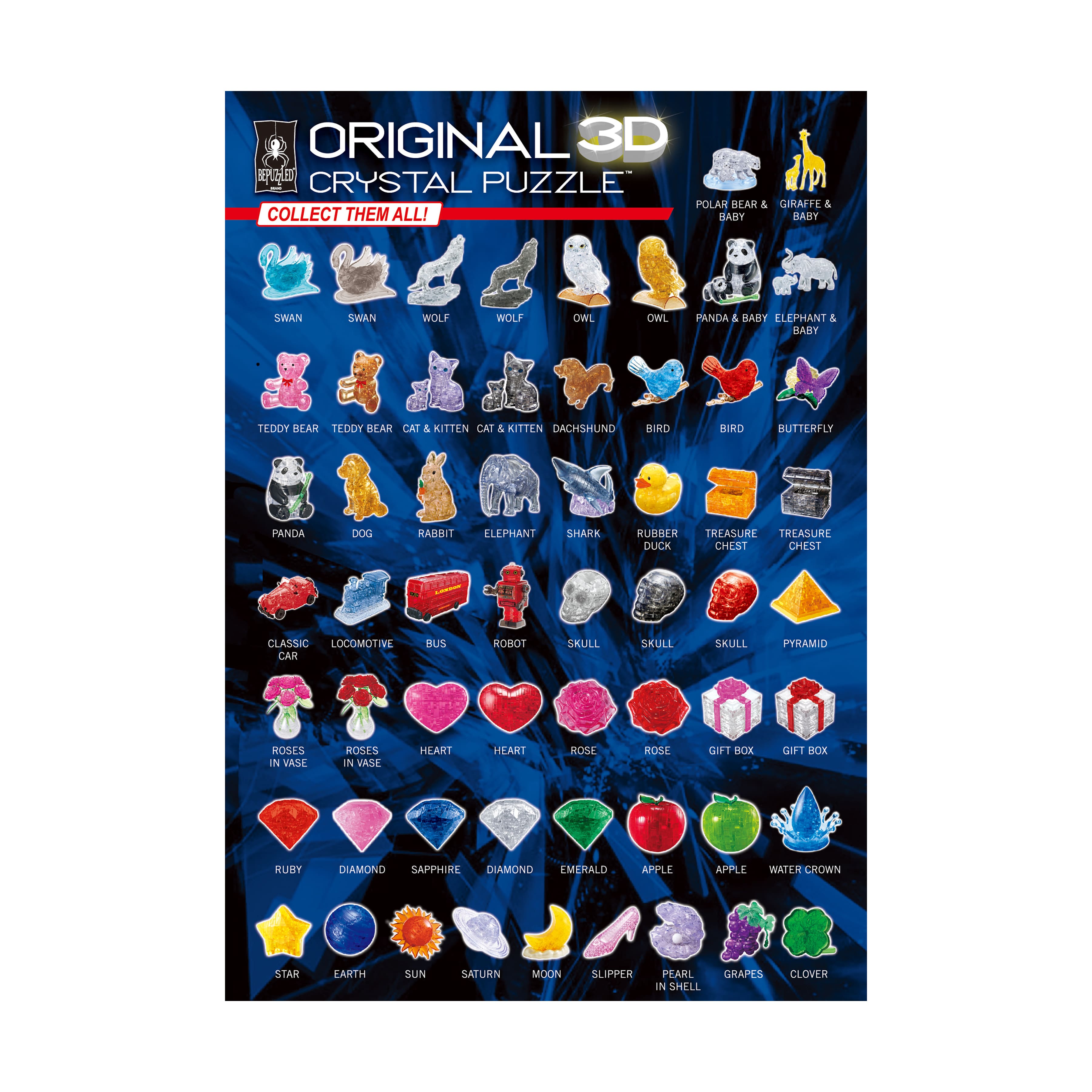 3D Crystal Puzzle - Rubber Duck (Pink)