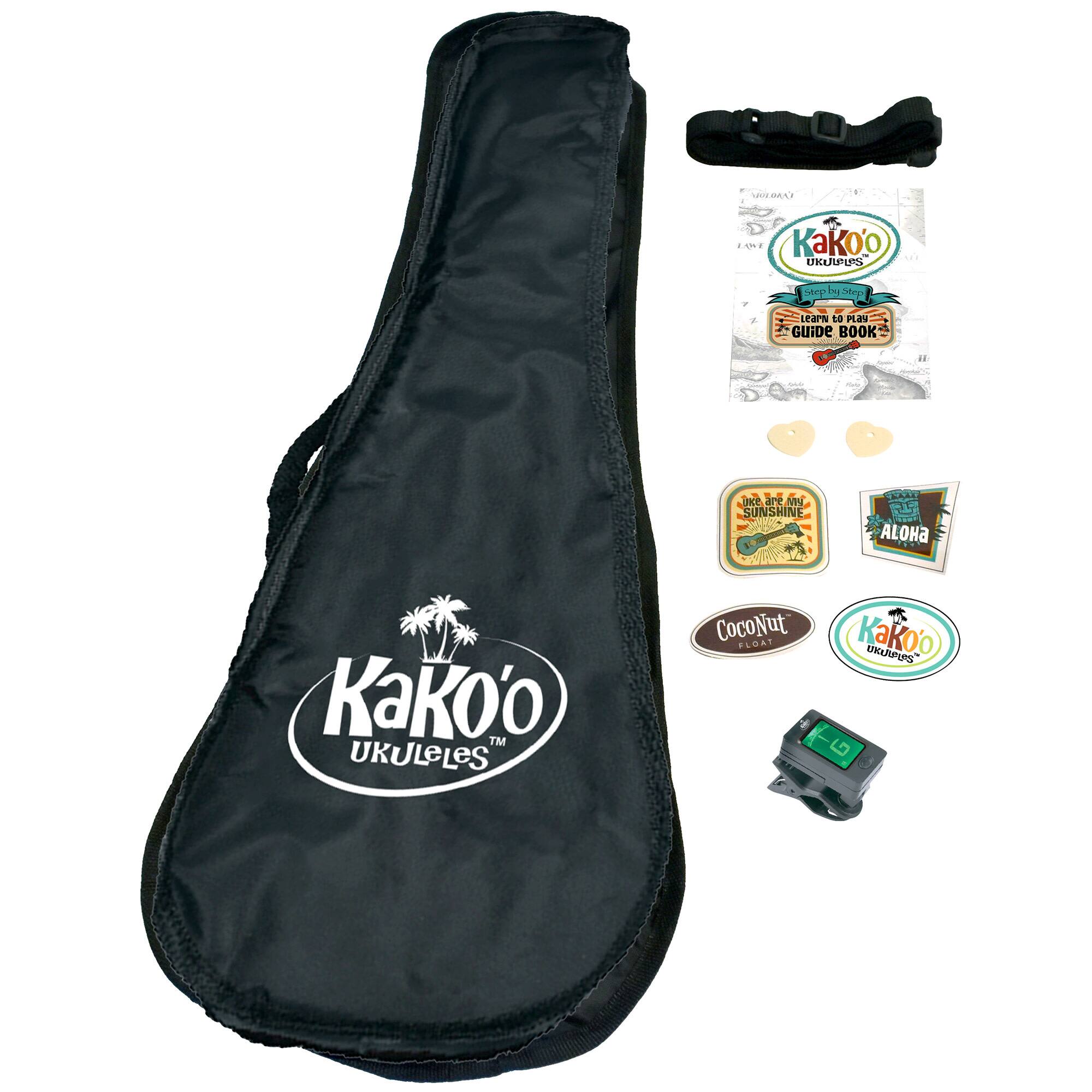Salus KaKo&#x27;o 21&#x22; Sunburst Professional Wooden Ukulele Set