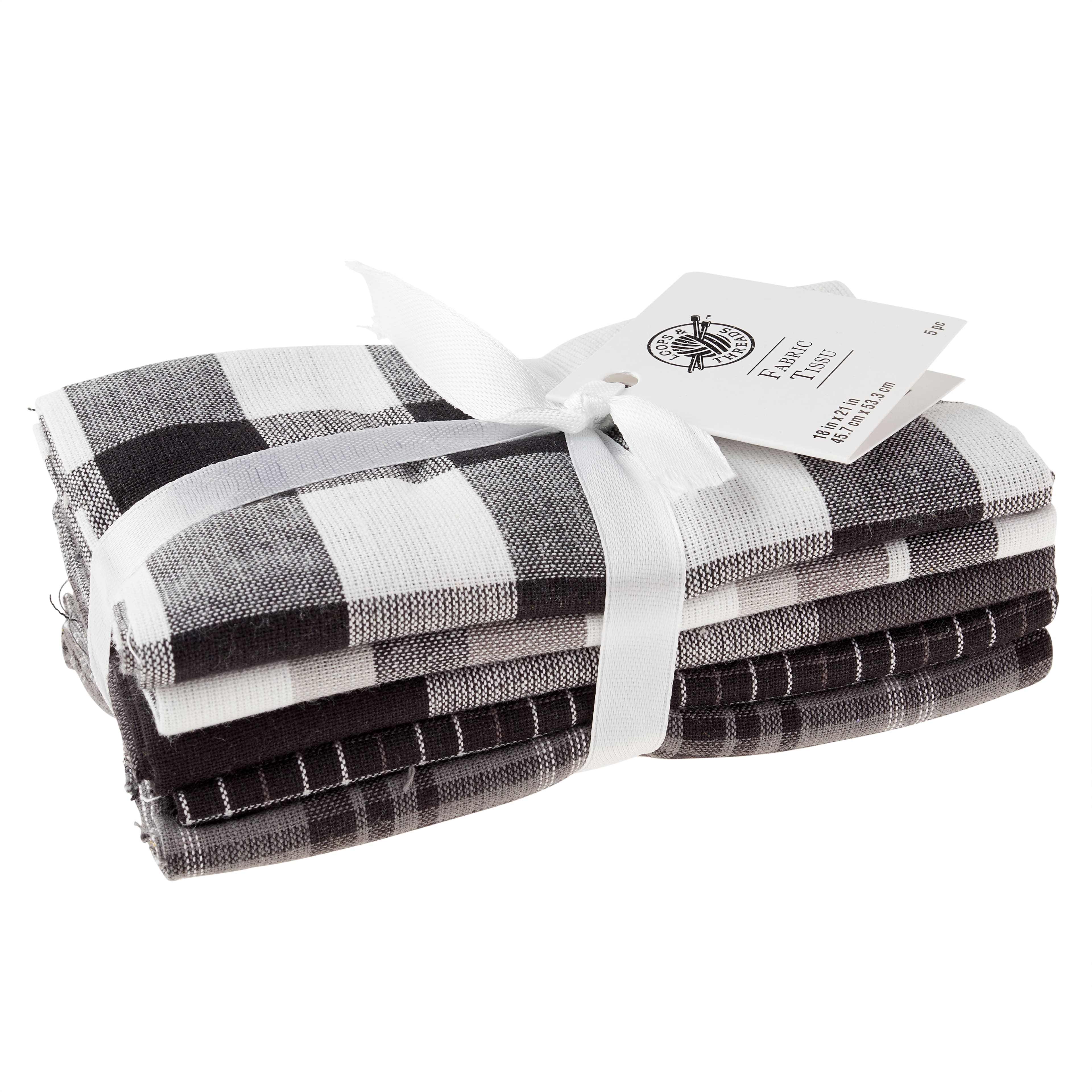 Black & White Printed Fabric Bundle by Loops & Threads®