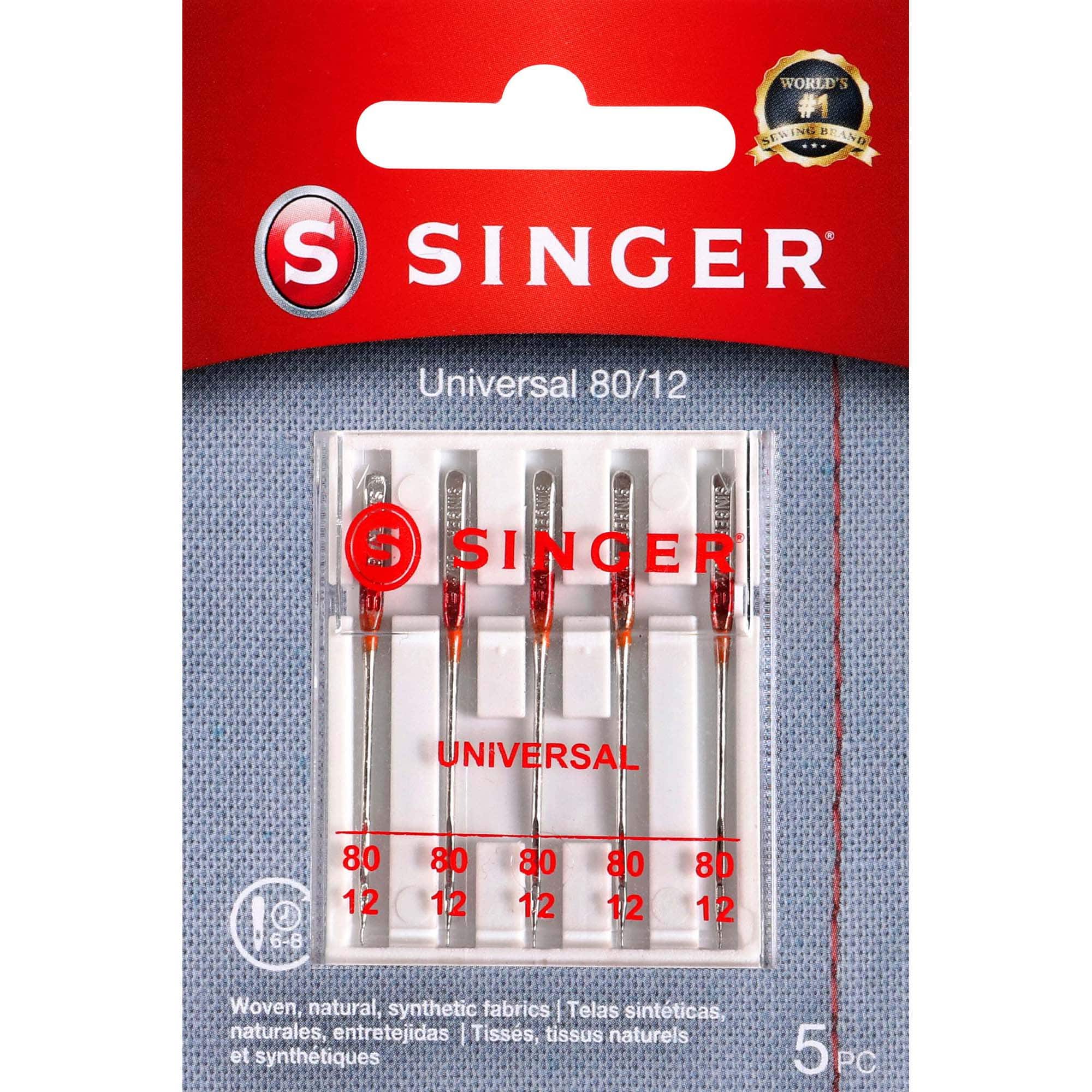 SINGER® Size 80/12 Universal Regular Point Sewing Machine Needles, 5ct. | Michaels®