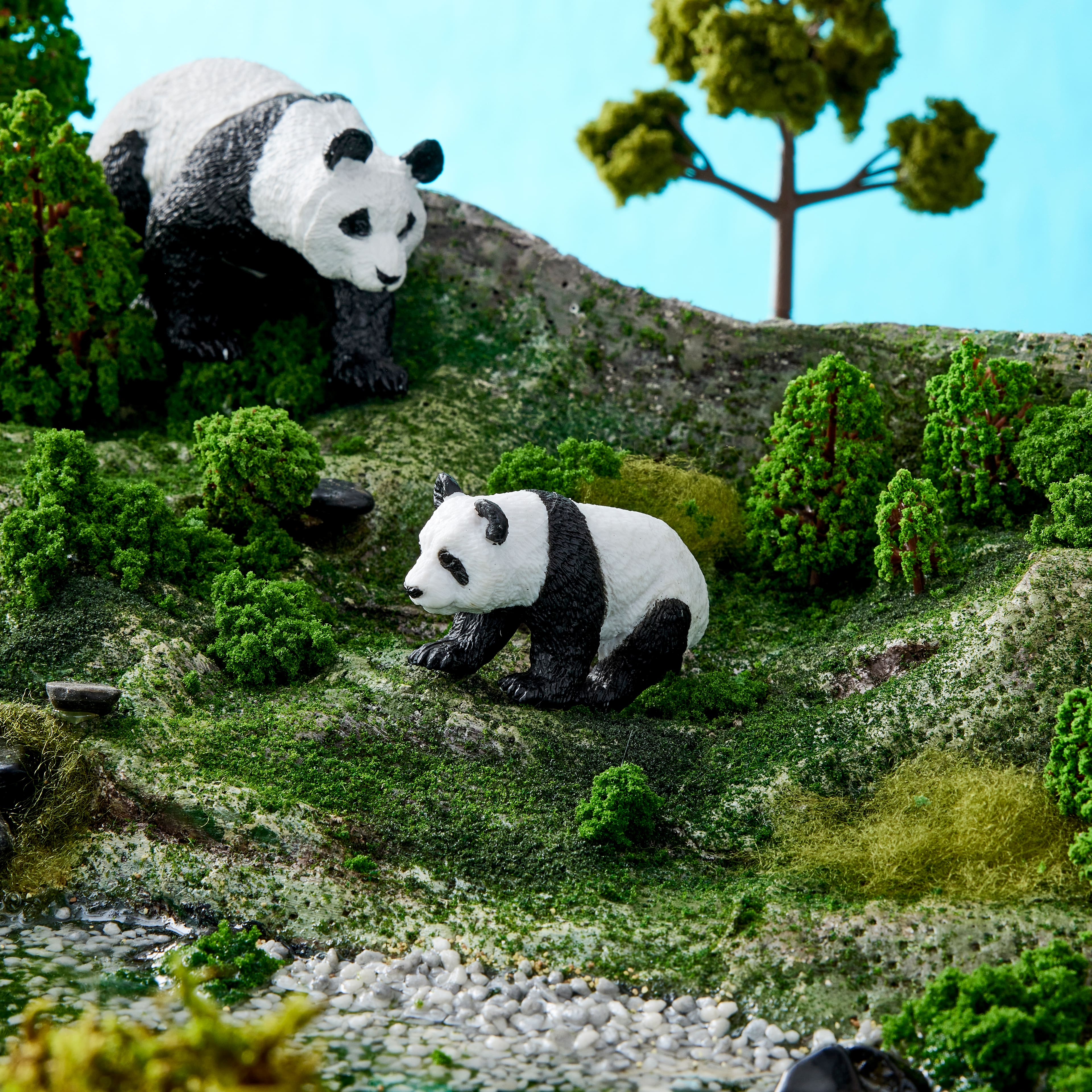 giant panda habitat diorama