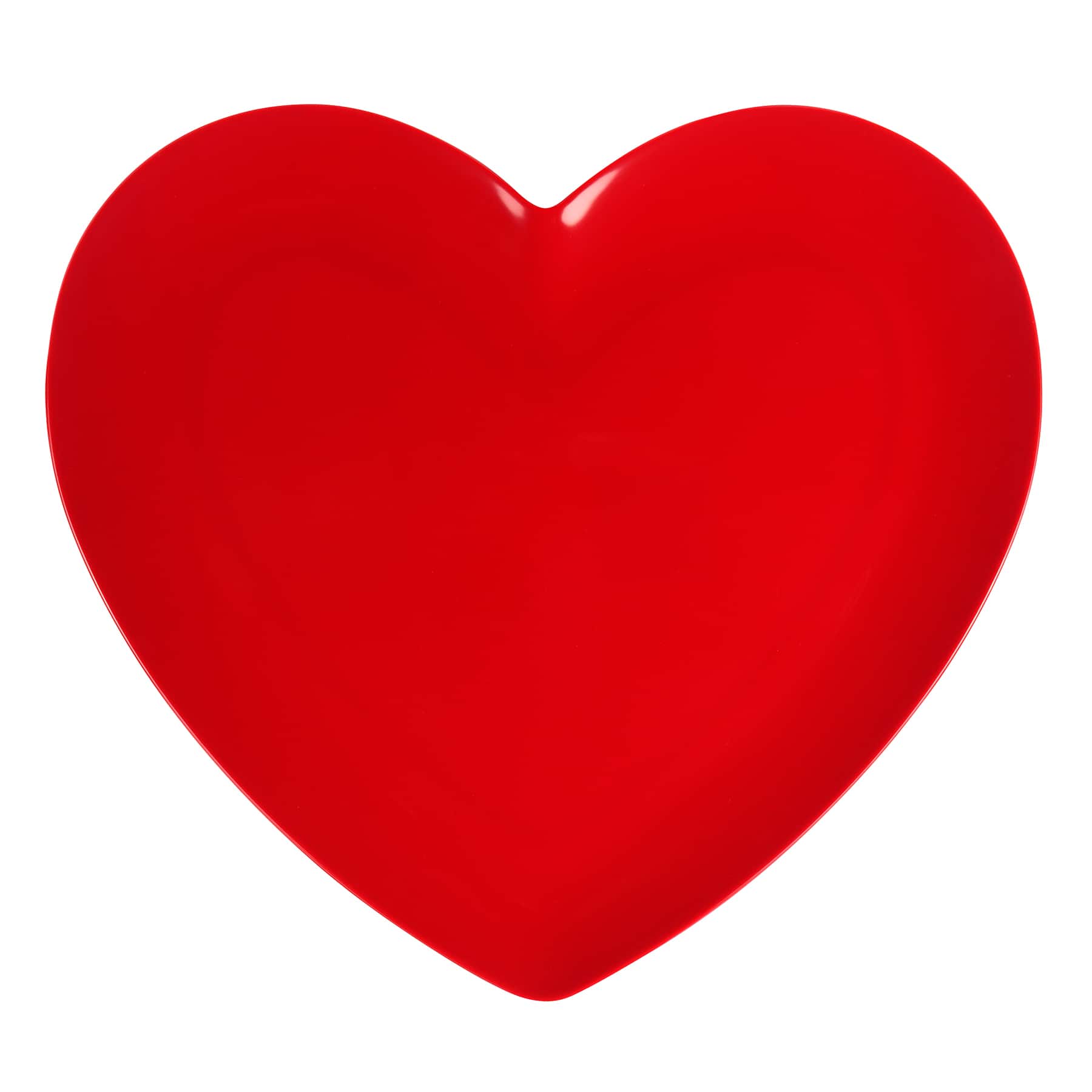 15" Red Heart Shaped Melamine Platter by Celebrate It™
