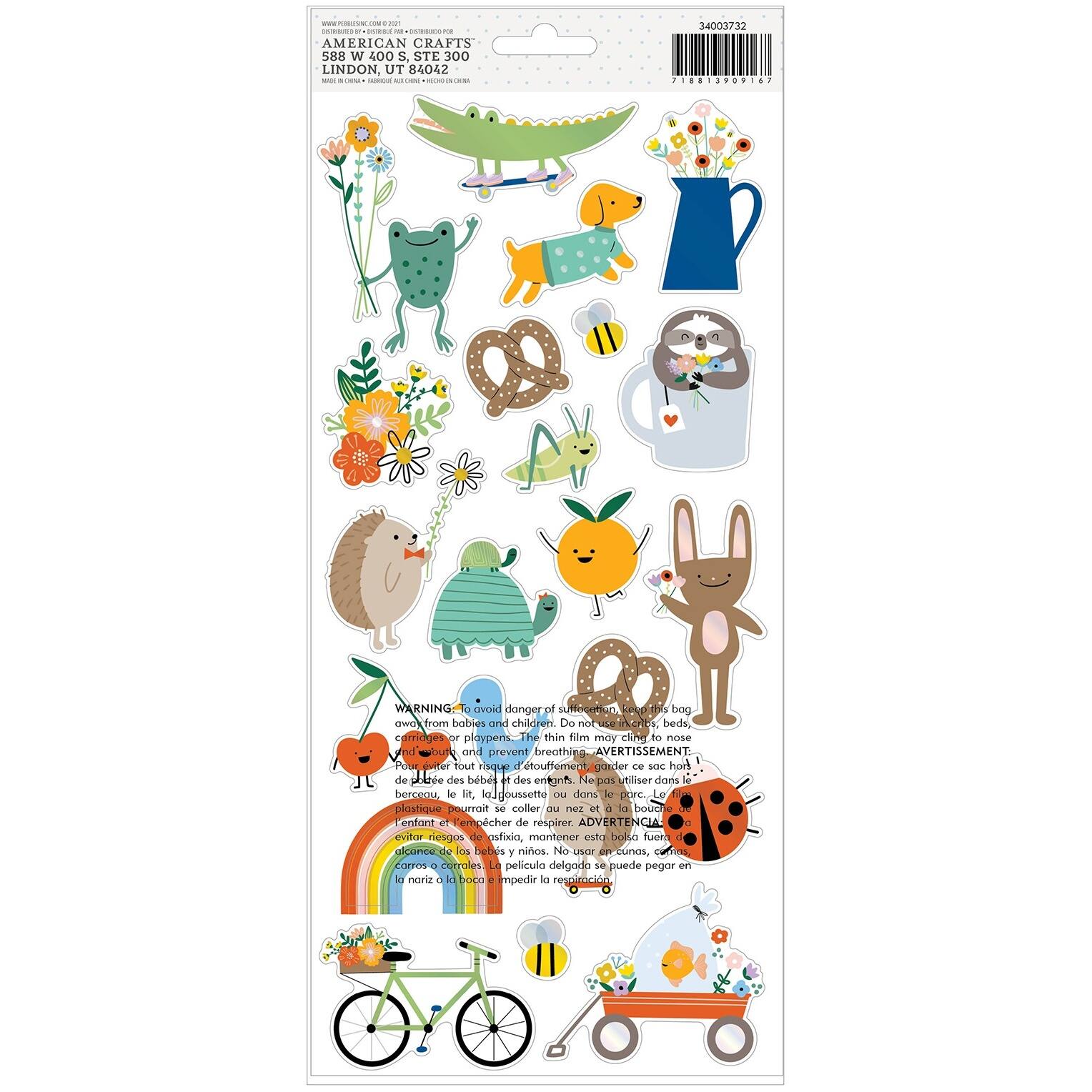 American Crafts&#x2122; Kid At Heart Icon Cardstock Stickers