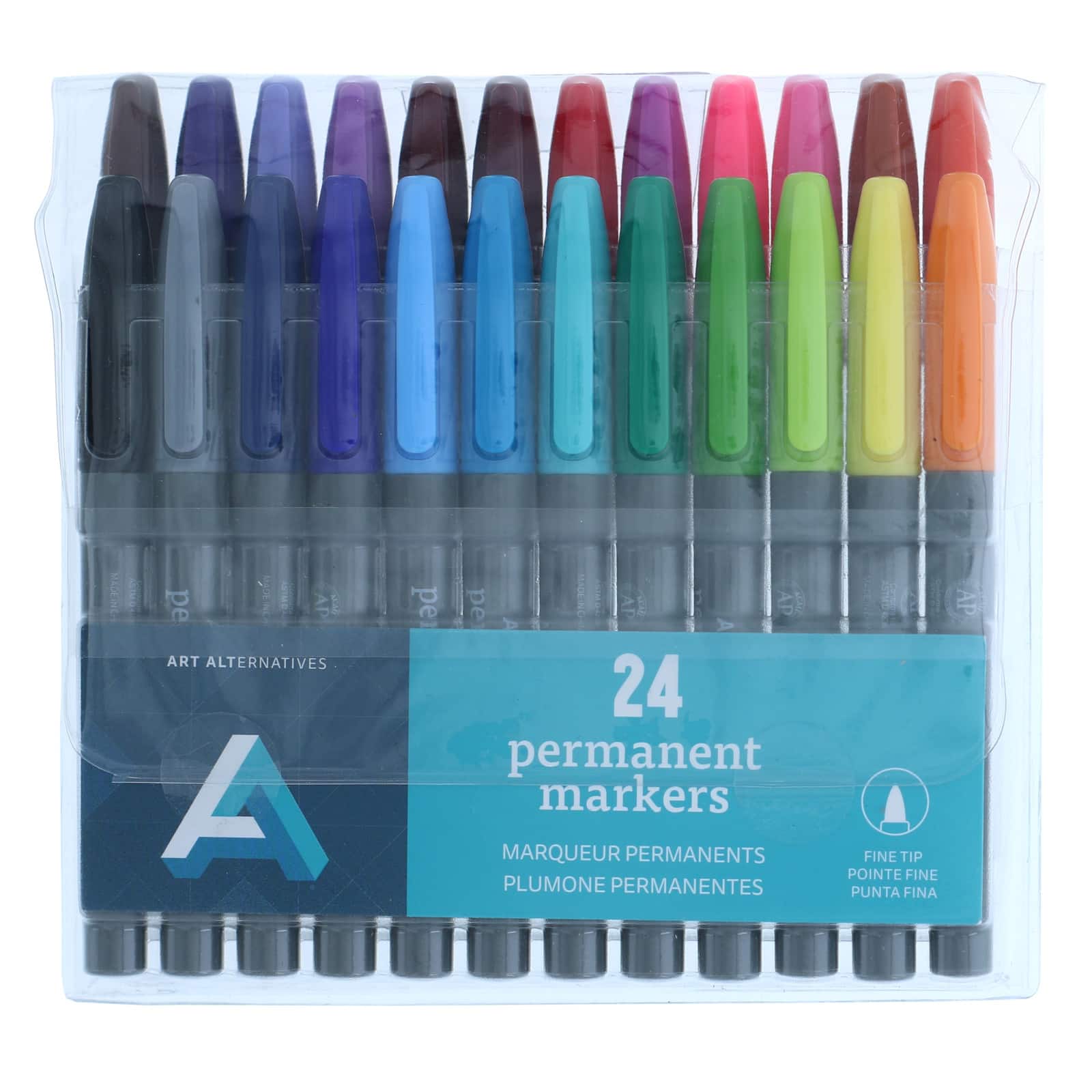 Art Alternatives 24 Color Fine Tip Permanent Marker Set
