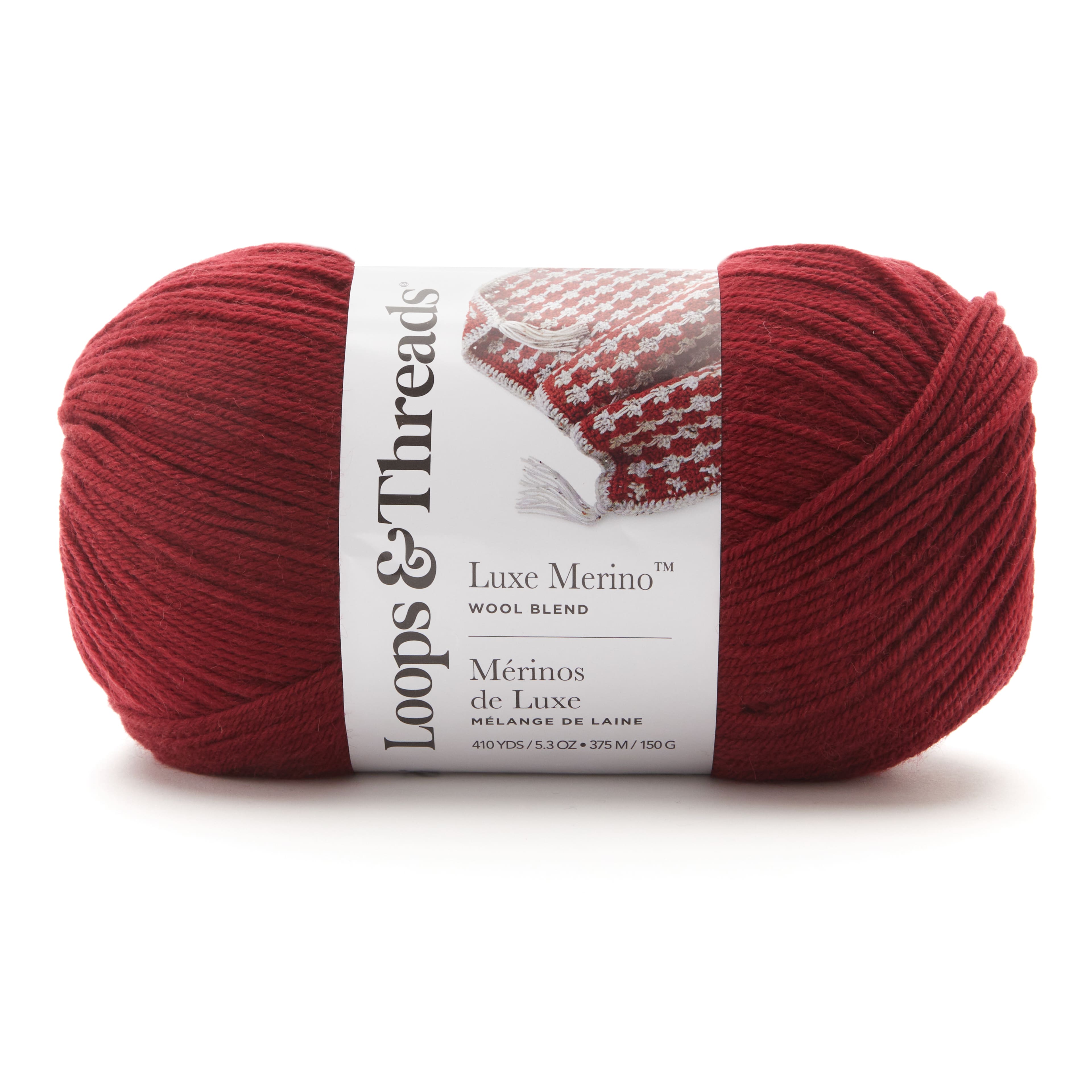 15 Pack: Luxe Merino™ Solid Yarn by Loops & Threads®