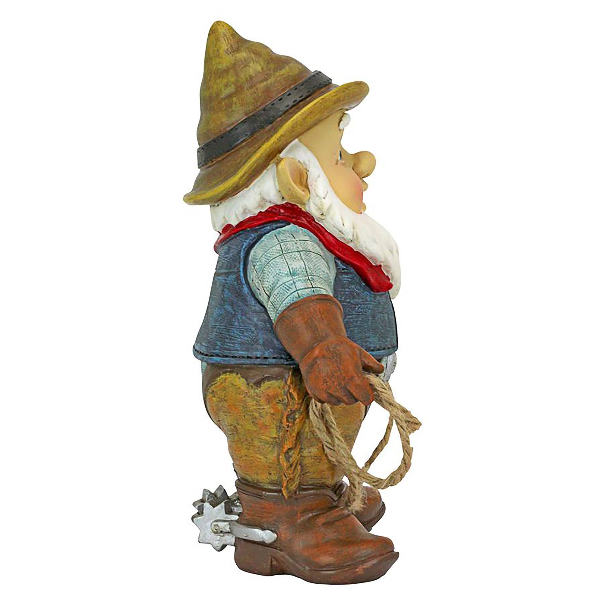 Design Toscano 10" Country Cowboy Klaus Garden Gnome Statue