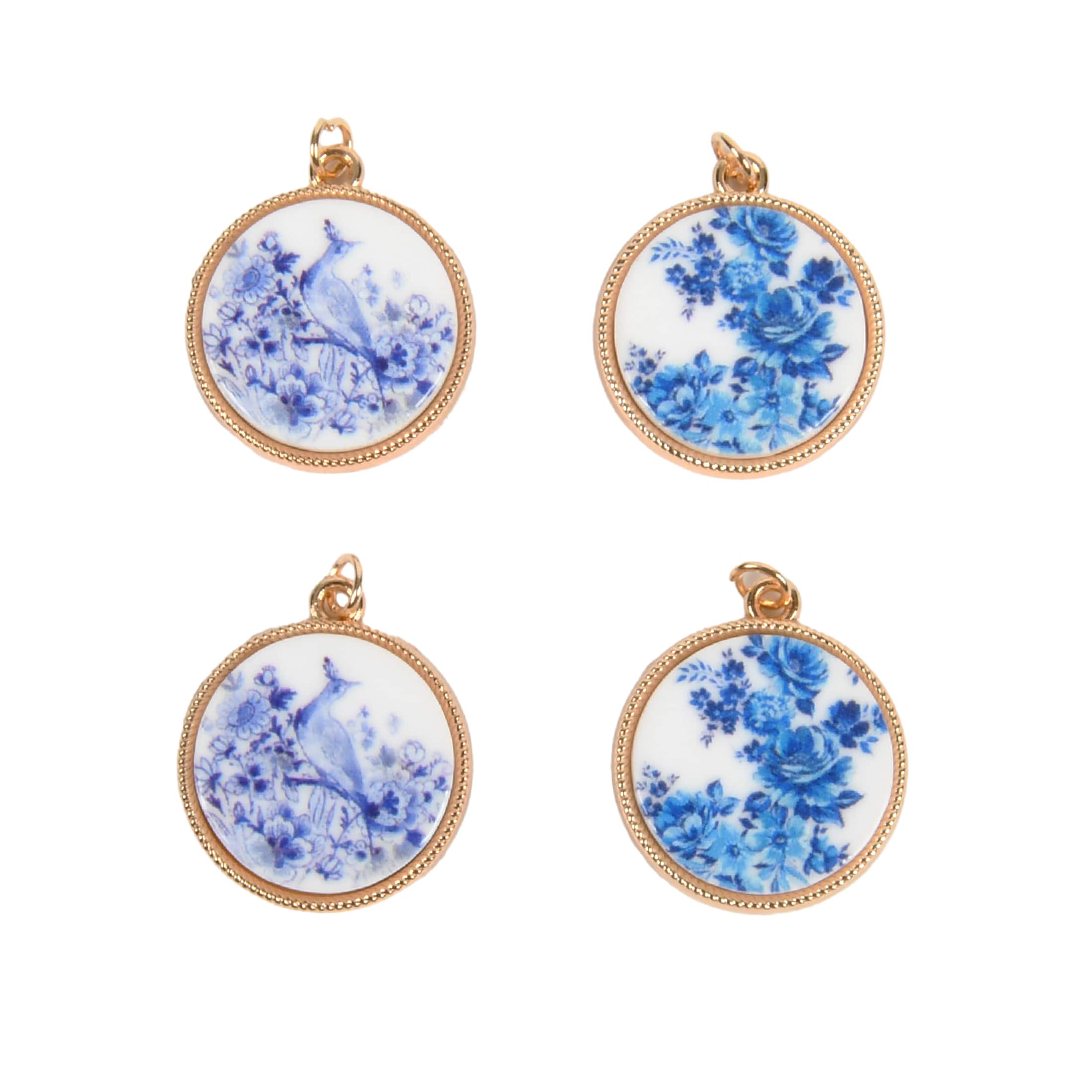 Vintage Floral Print Charm Set by Bead Landing&#x2122;