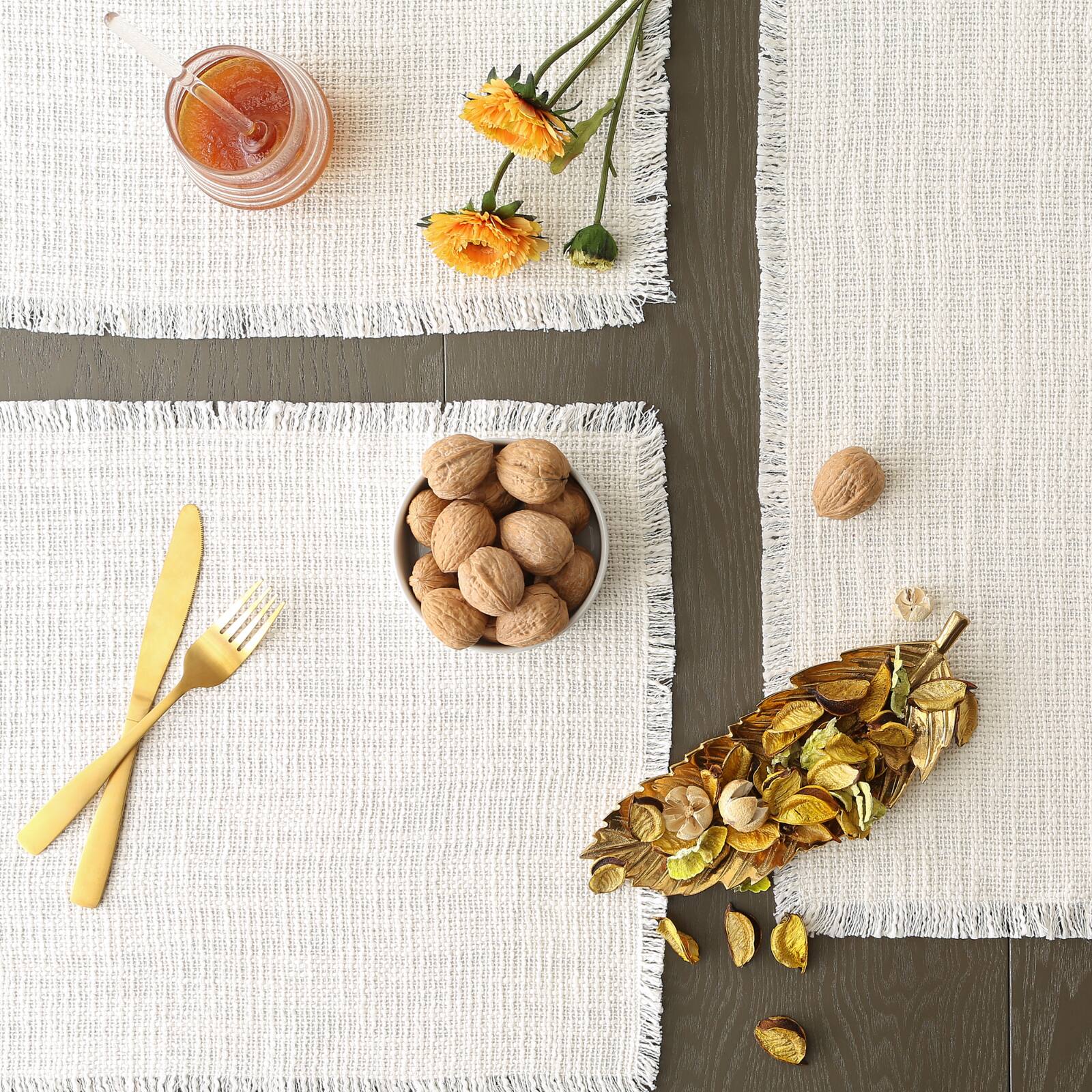 DII&#xAE; Basket Fringe Placemats, 4ct.