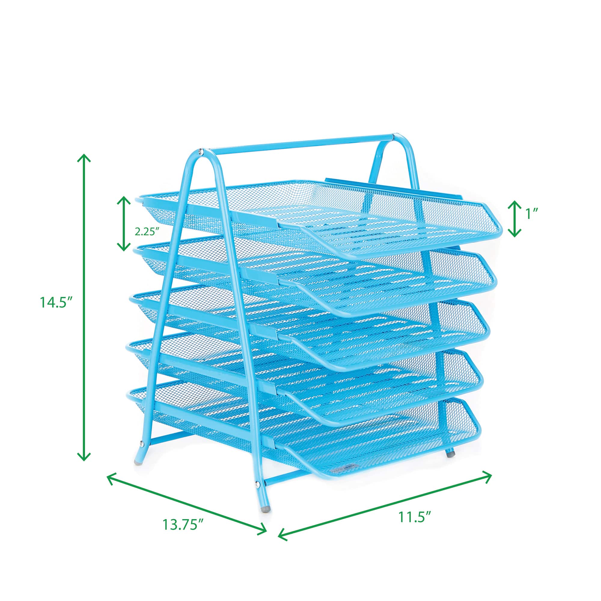 Mind Reader Desk Organizer with 5 Sliding Trays