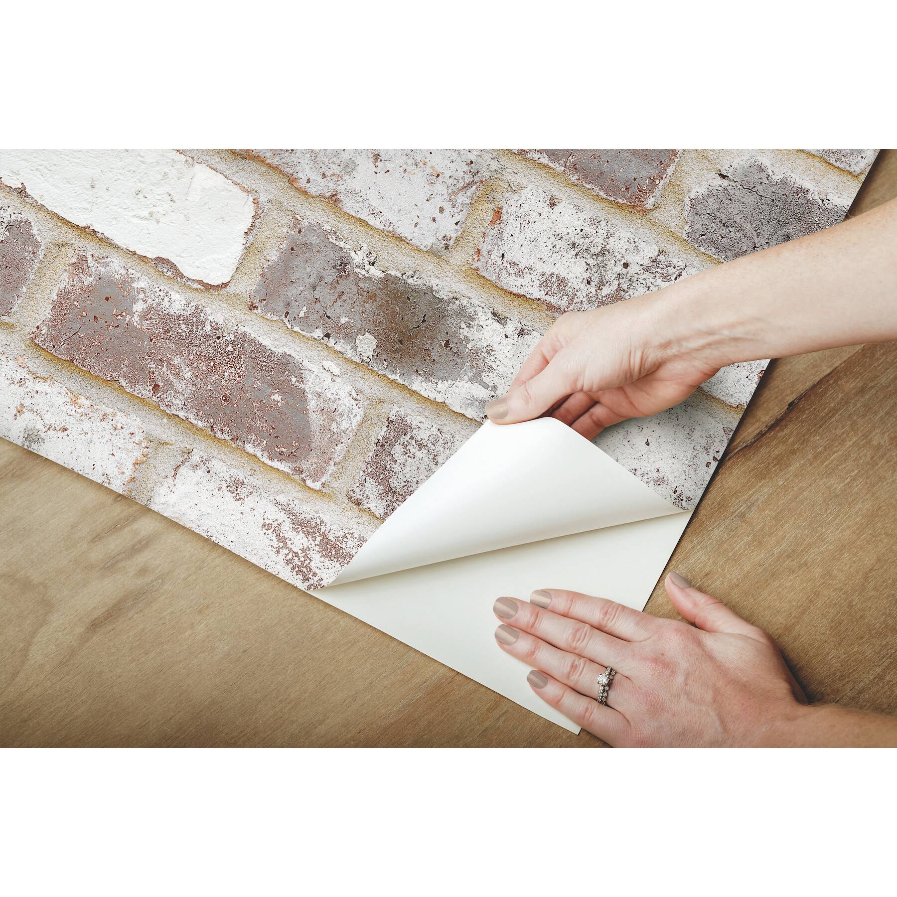 RoomMates Reclaimed Brick Peel & Stick Wallpaper