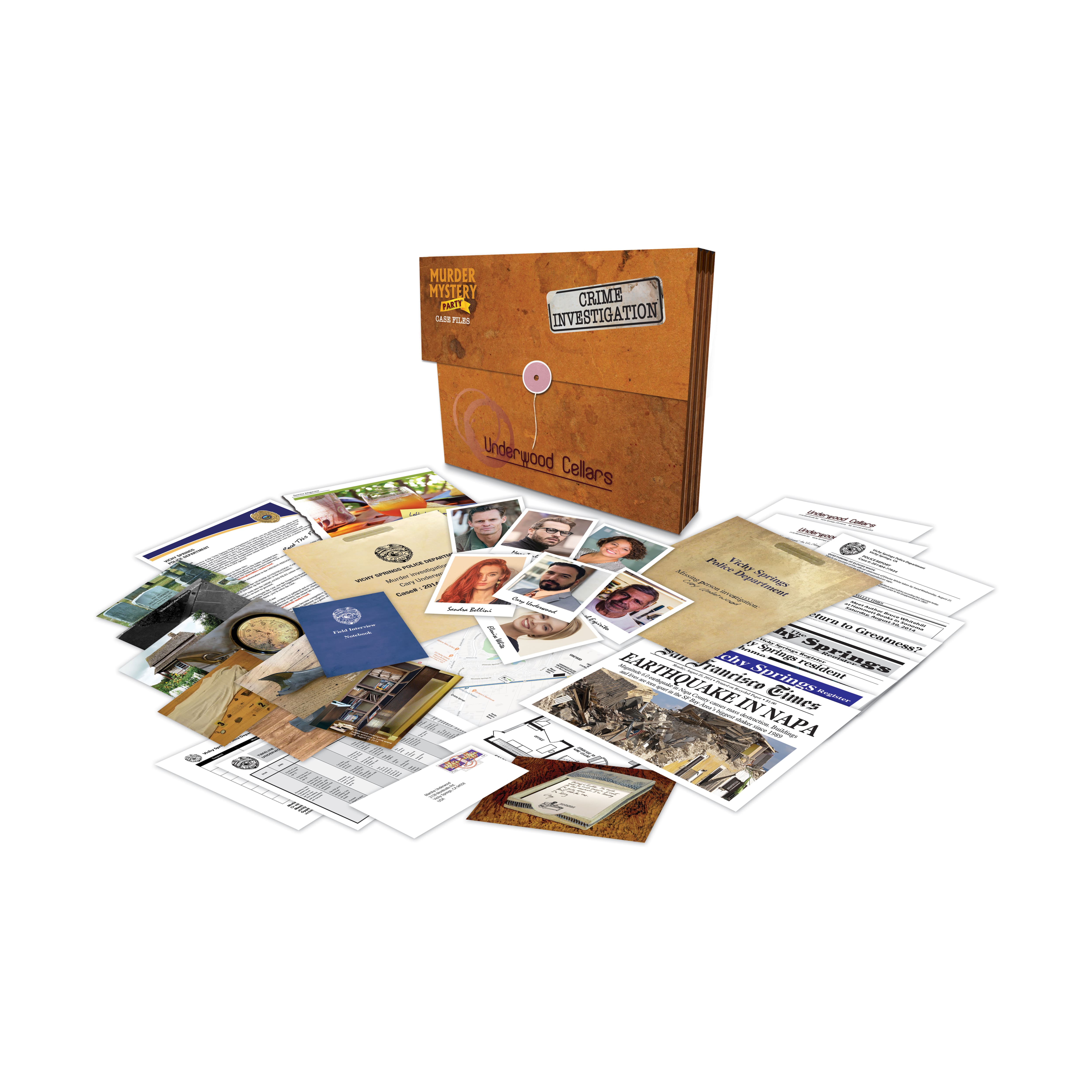 Murder Mystery Party&#xAE; Case Files: Underwood Cellars
