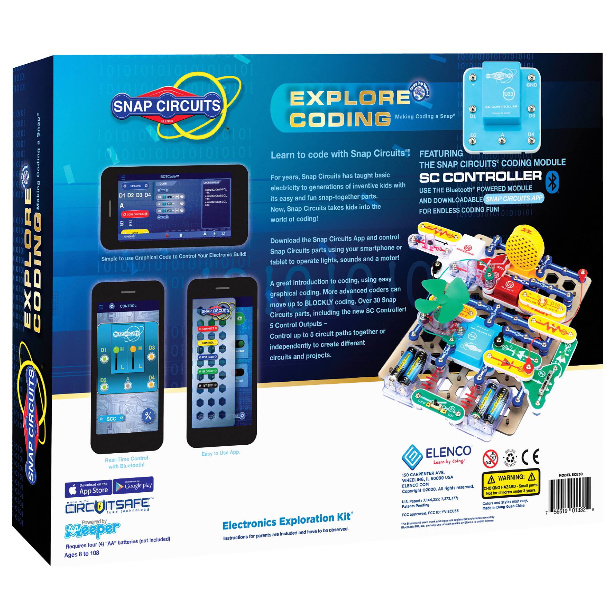 Snap Circuits® Explore Coding STEM Building Toy