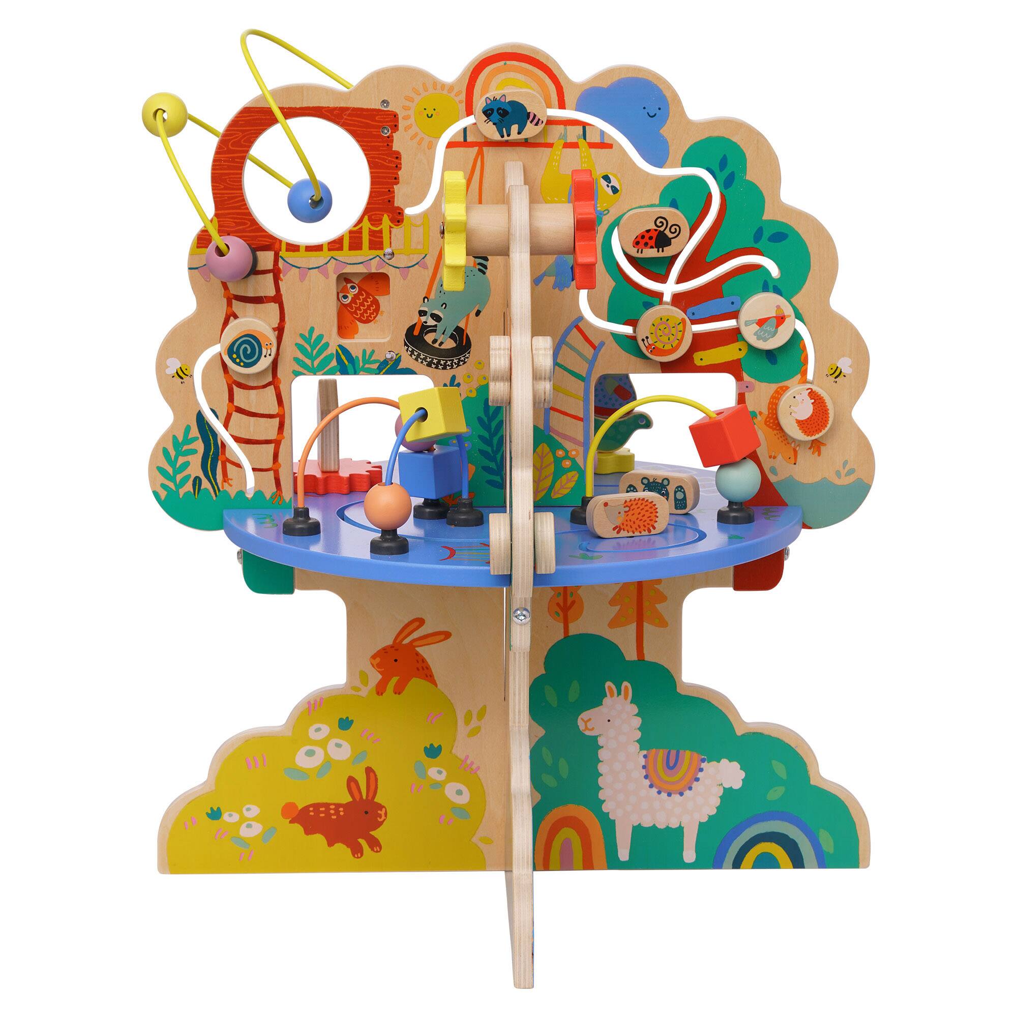 Manhattan Toy® Playground Adventure Wooden Activity Center with Gliders