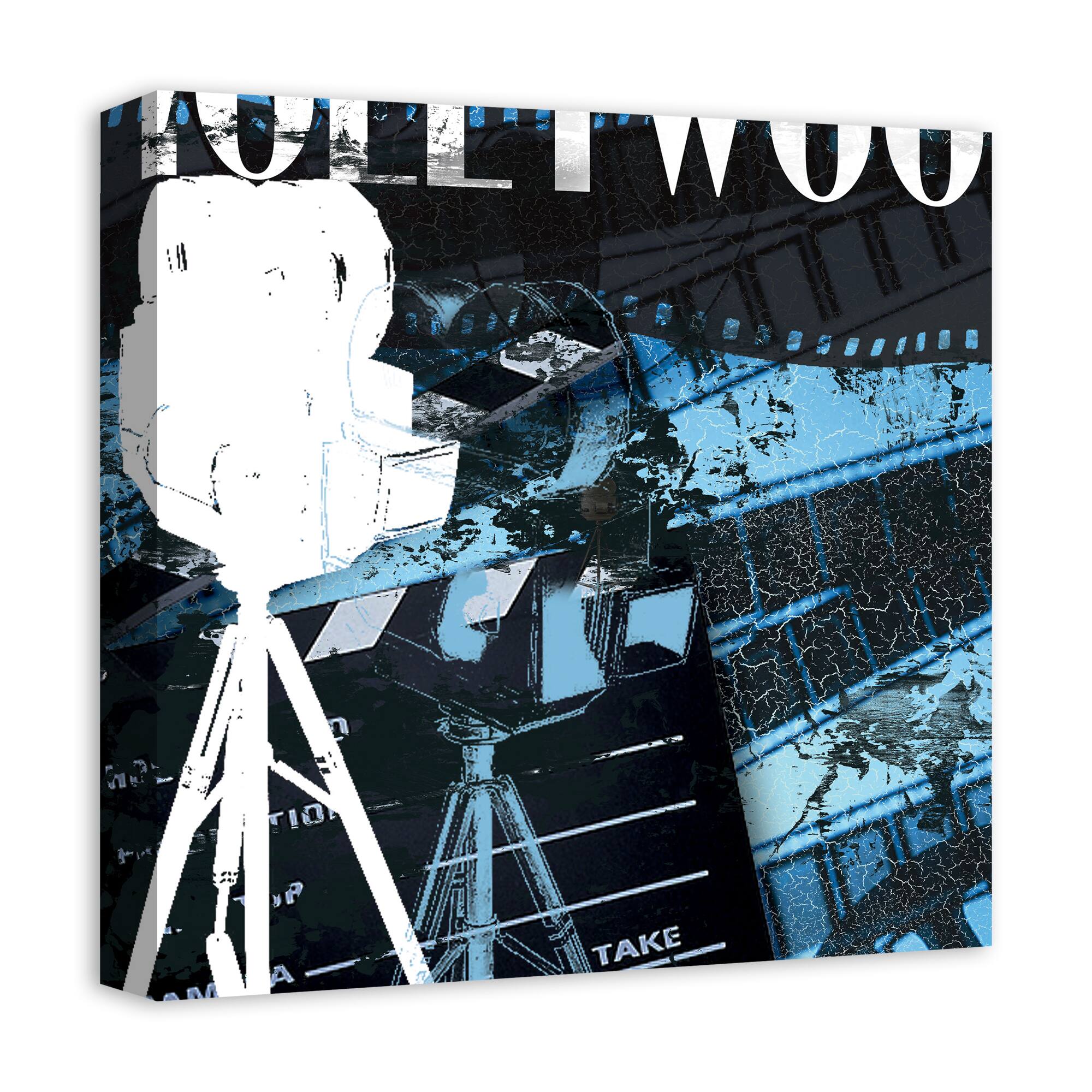 Hollywood Blues 16" x 16" Canvas Wall Art