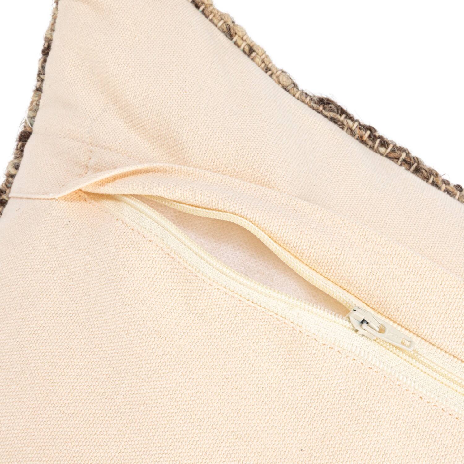 Hello Honey® 24" Woven Mélange Wool Blend Bouclé Lumbar Pillow