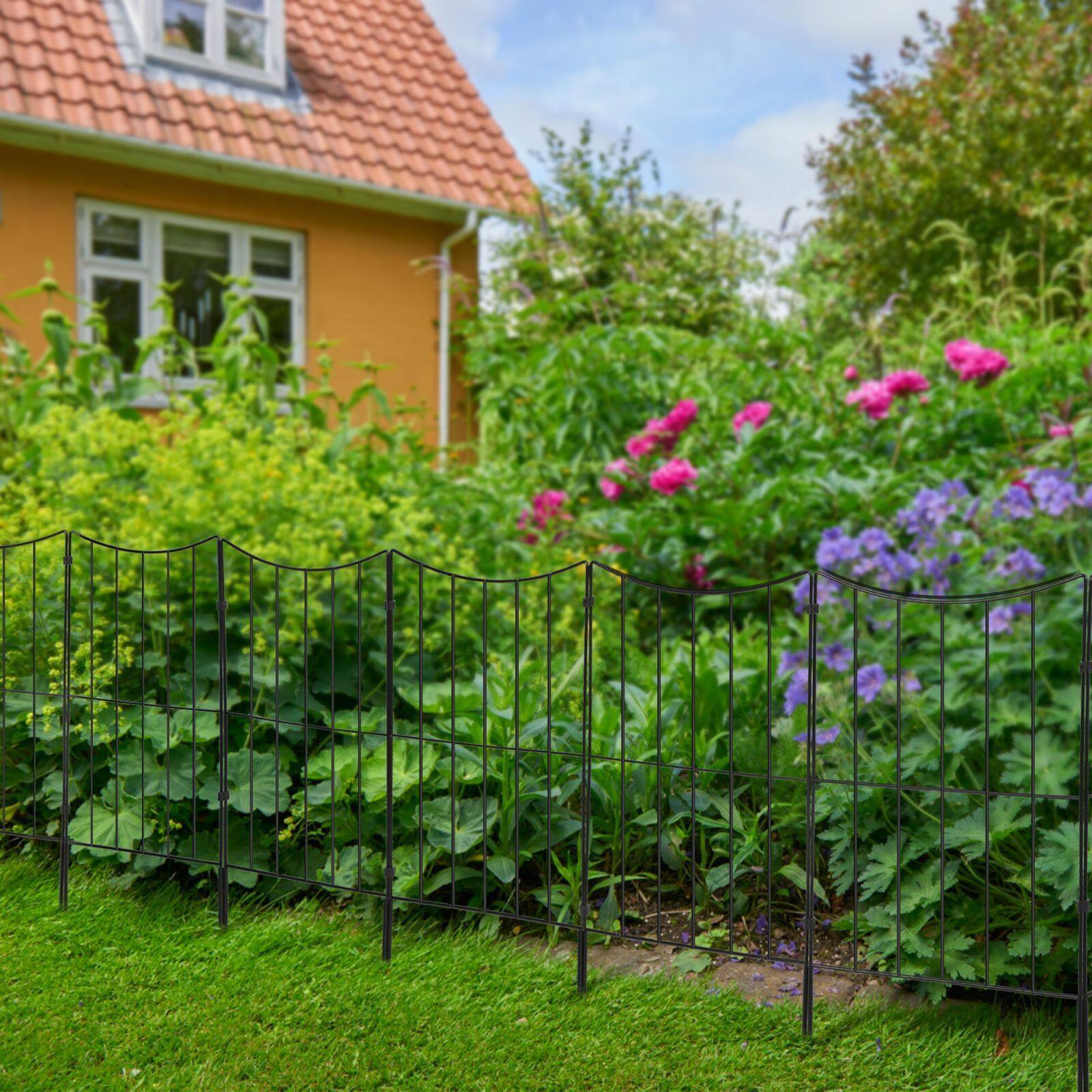 NEX™ 24" Black Lower Arc Garden Fence, 25ct.