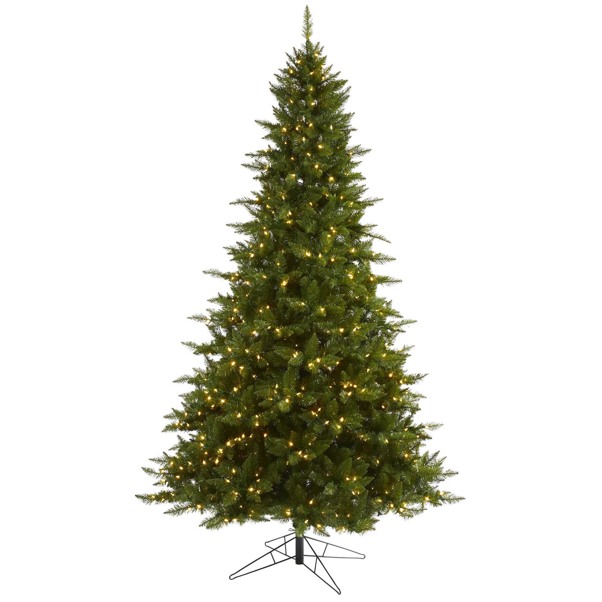 9ft. Pre-Lit Vermont Spruce Artificial Christmas Tree, Warm White LED ...
