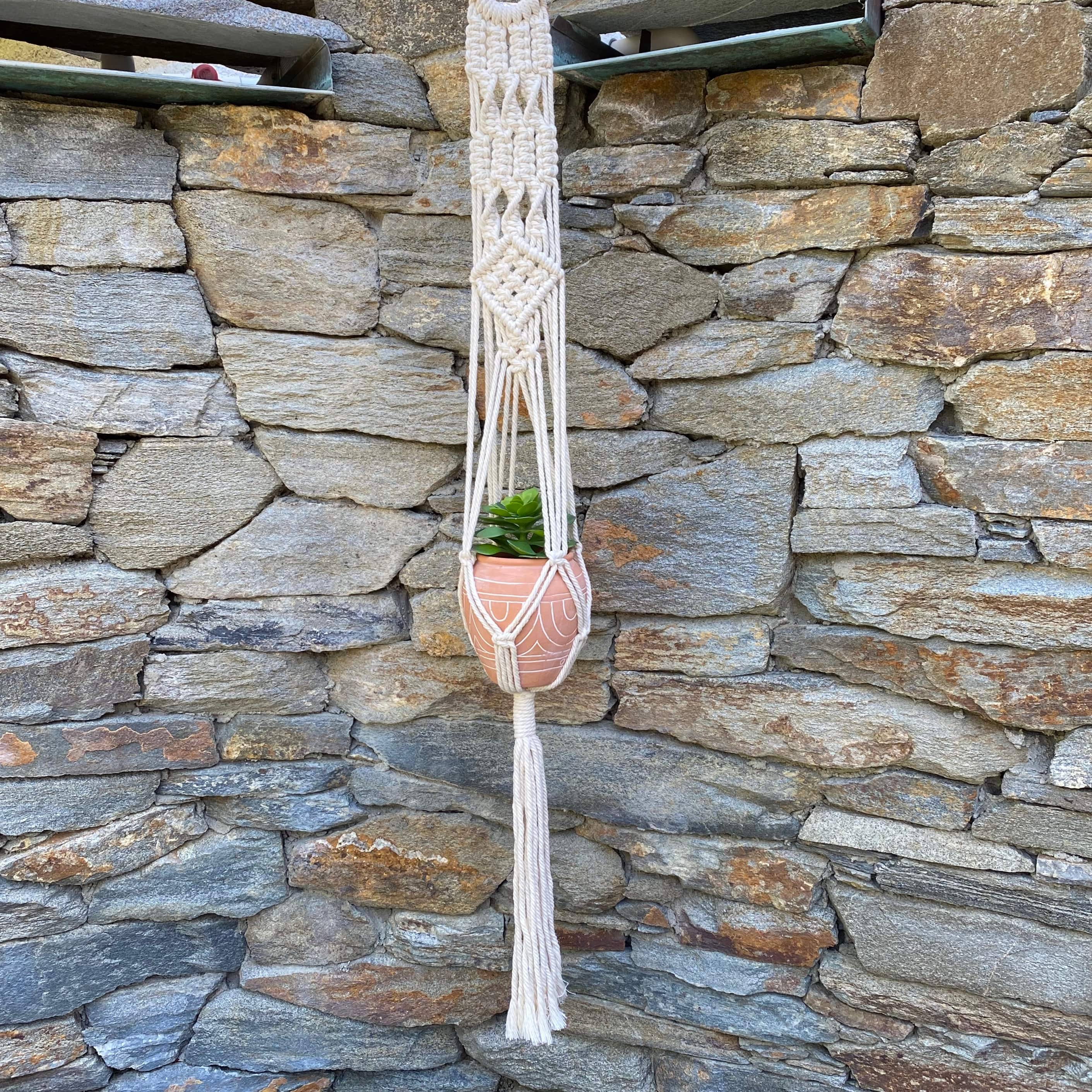 Flora Bunda 40&#x22; Macram&#xE9; Plant Hanger