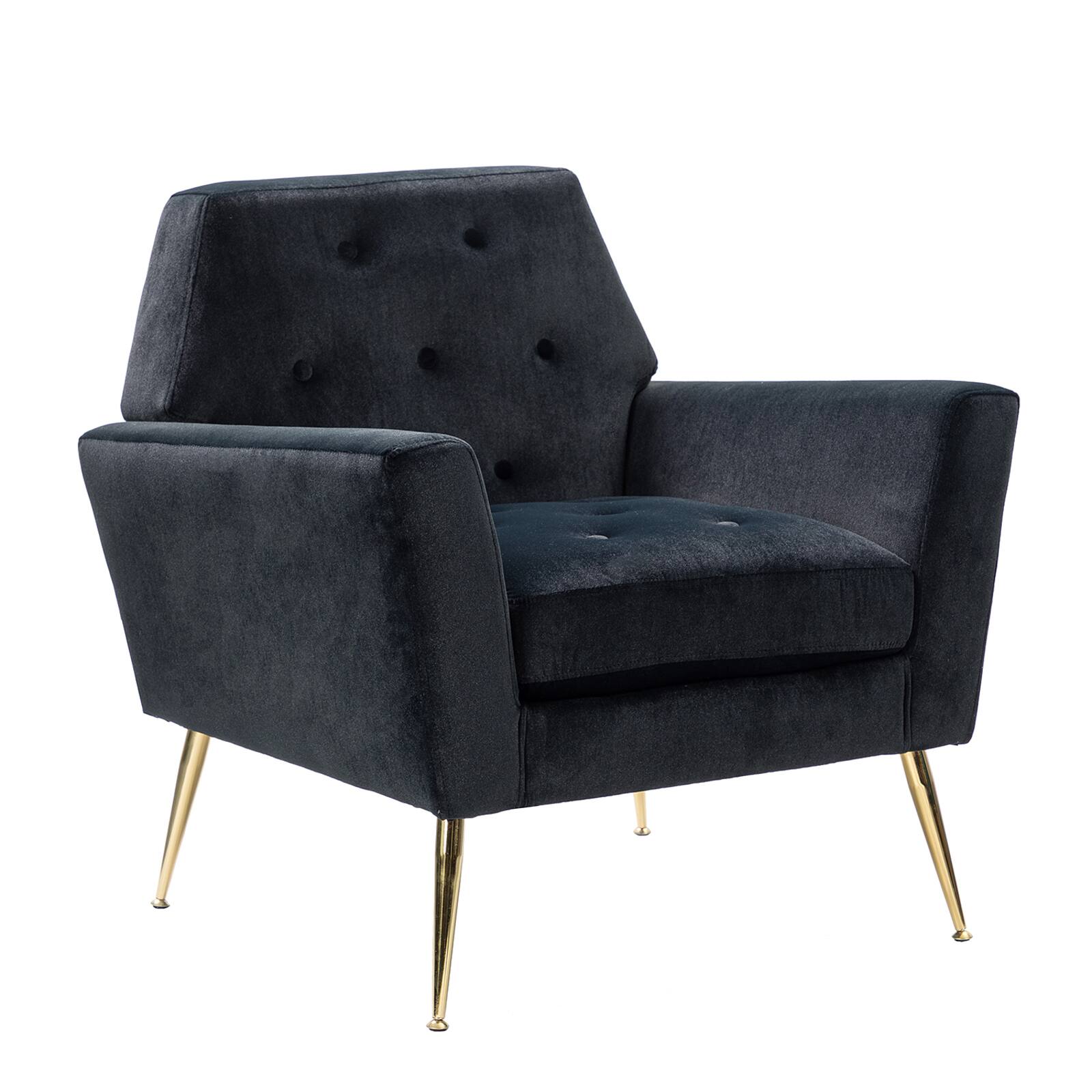 Karat Home Velvet Upholstered Accent Chair