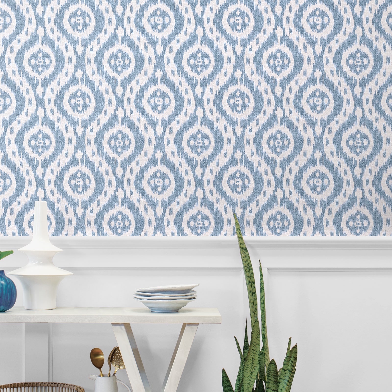 Surface Style Ikat Tracery Peel & Stick Wallpaper