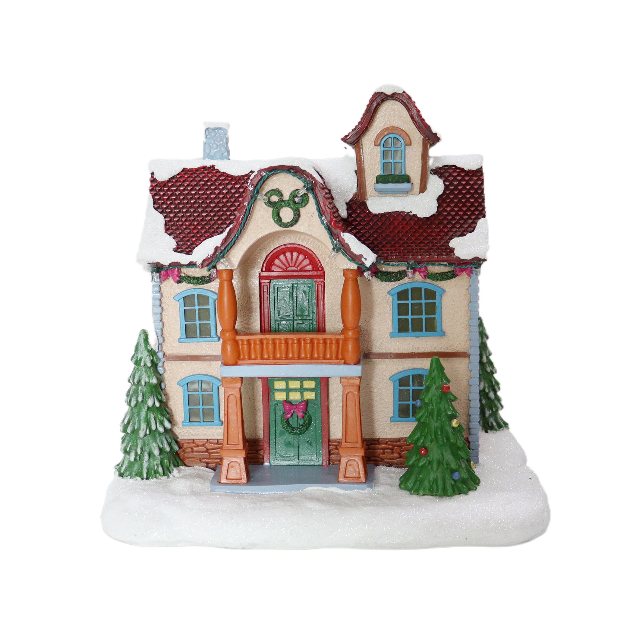 Disney&#xAE; Mickey &#x26; Friends Lighted Christmas Village, 12ct.