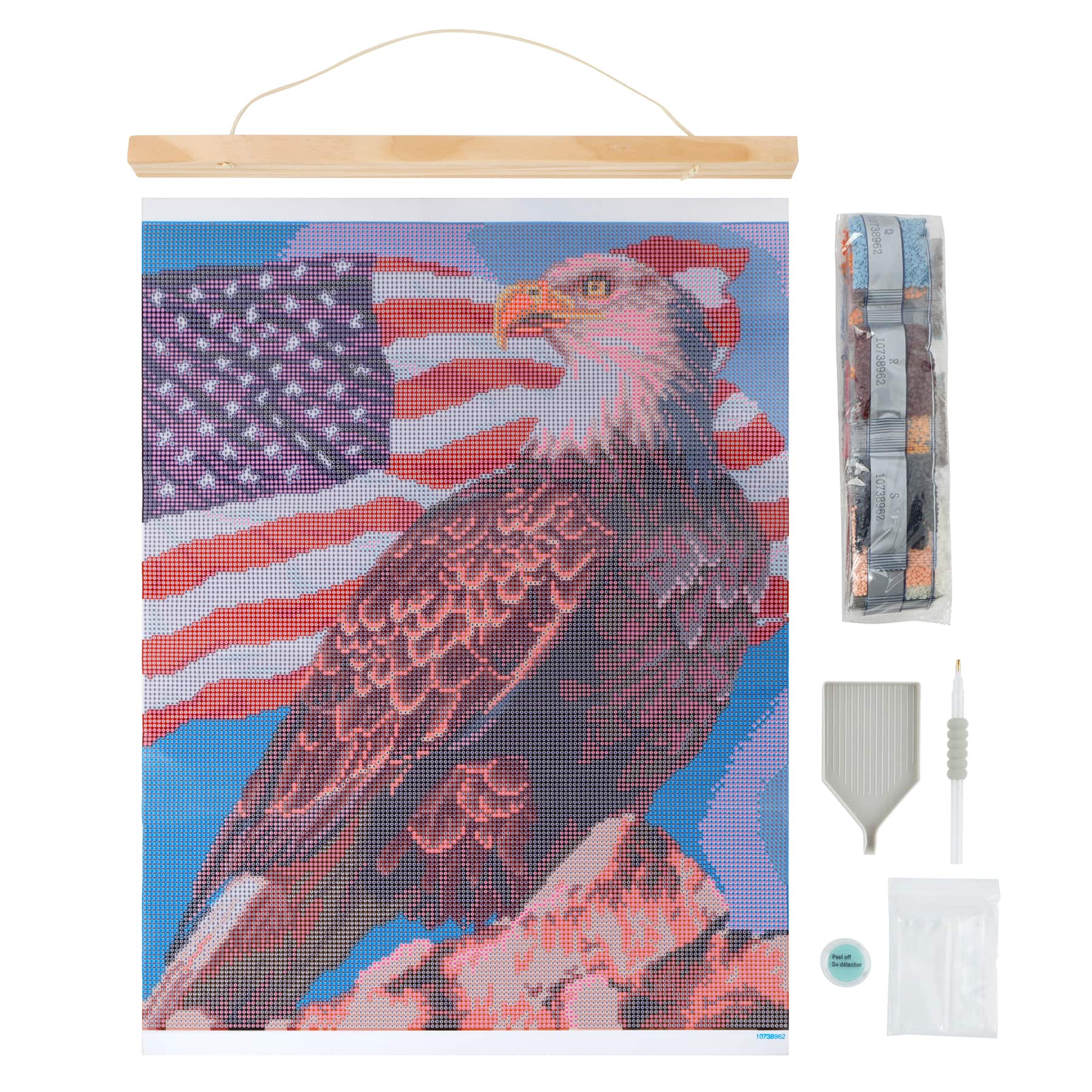 Bald Eagle Diamond Art Kit with Frame by Make Market&#xAE;