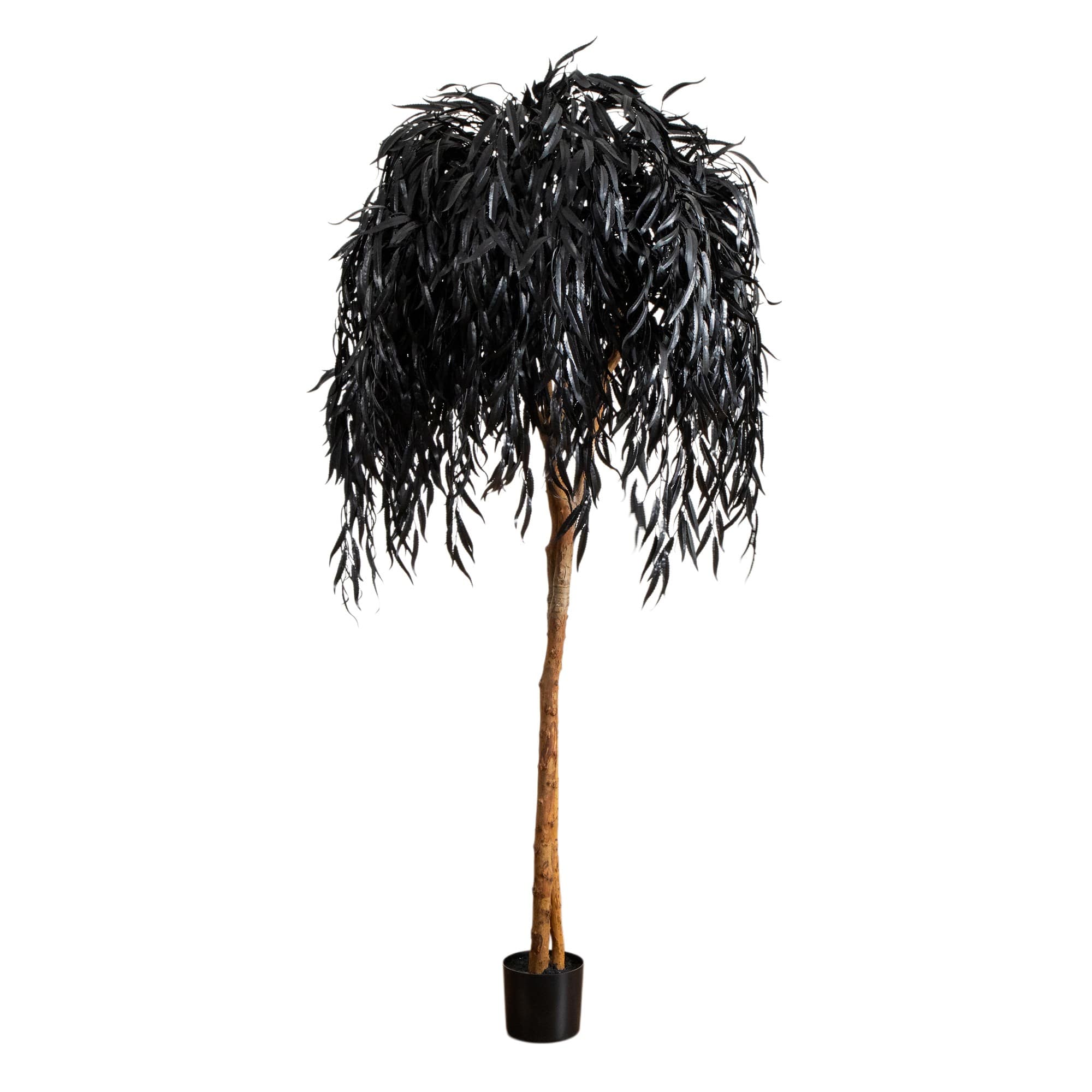 6ft. Artificial Halloween Black Willow Tree