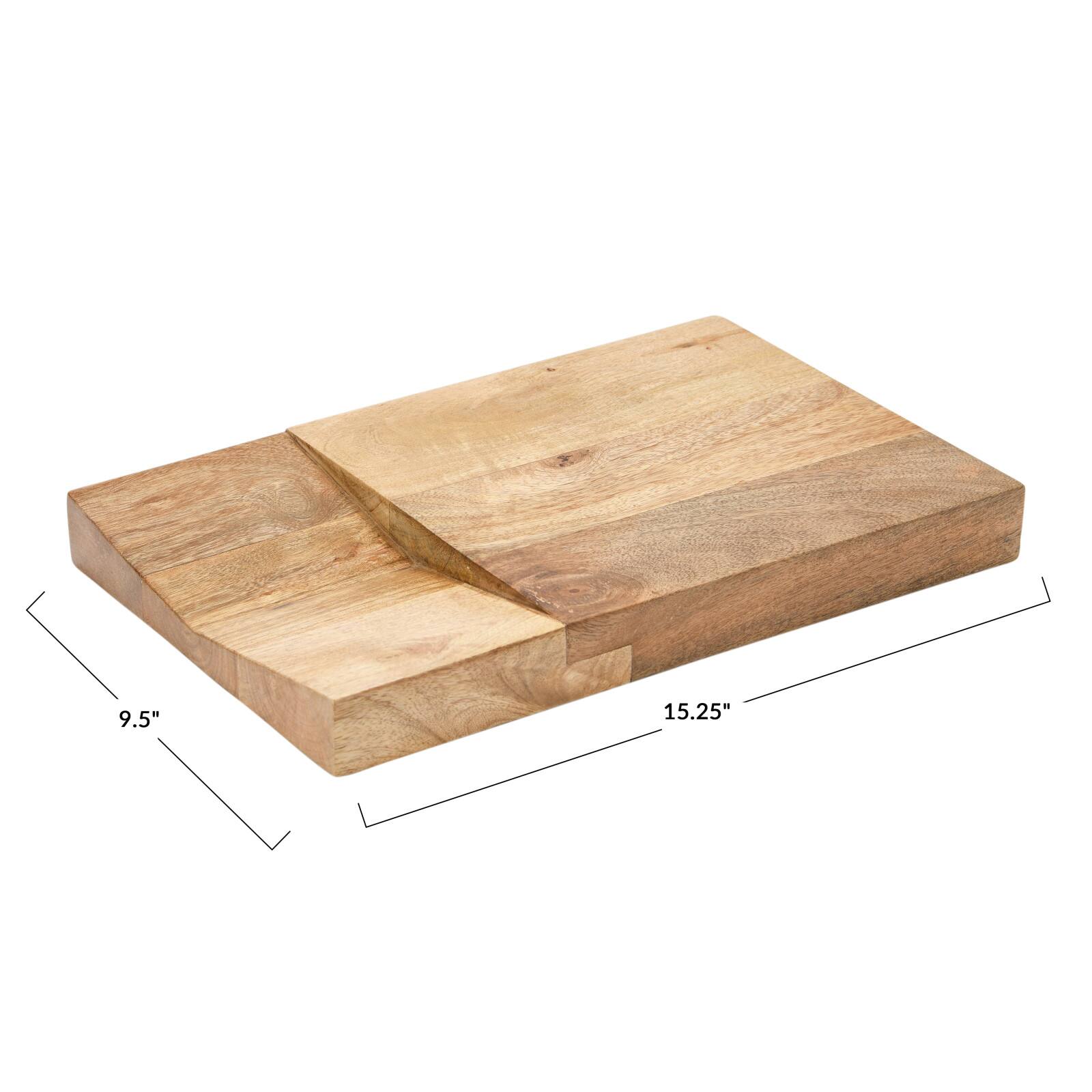 Hello Honey® Mango Wood Cheese Board With Catch All Area